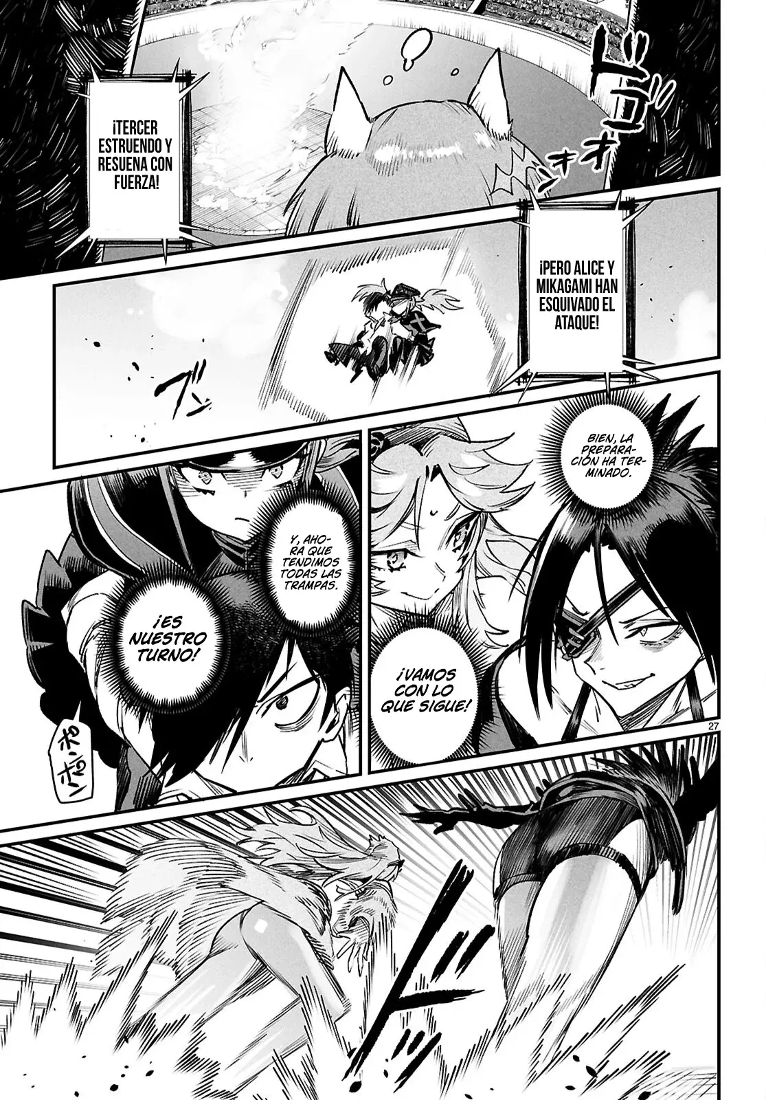 REENCARNADO EN UN COLISEO ~UTILIZANDO LA HABILIDAD MÁS DÉBIL PARA DERROTAR A LAS MUJERES MÁS FUERTES Y CREAR UN HAREM DE ESCLAVAS~ Capitulo 30: Una lucha por cada segundo página 28