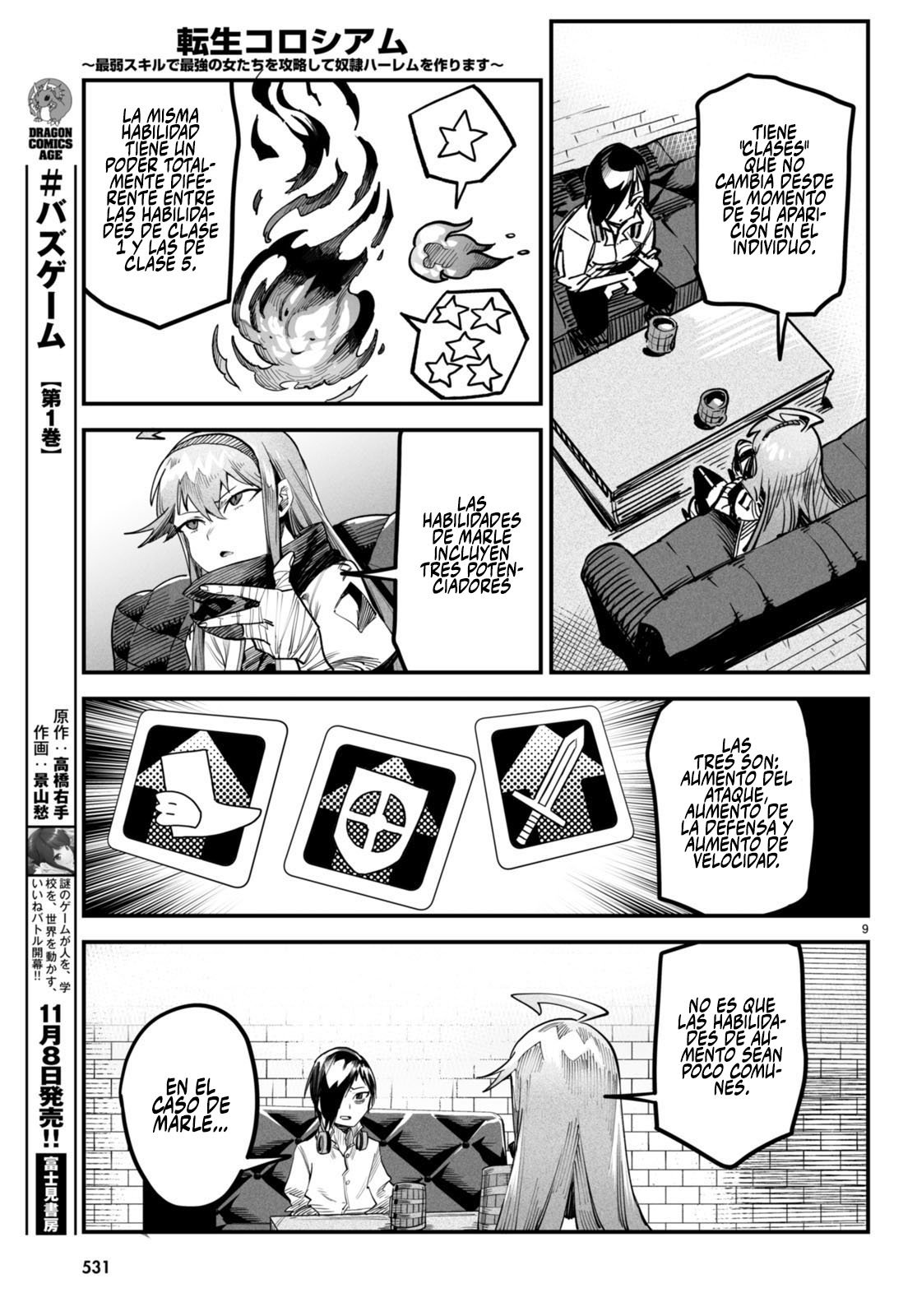 REENCARNADO EN UN COLISEO ~UTILIZANDO LA HABILIDAD MÁS DÉBIL PARA DERROTAR A LAS MUJERES MÁS FUERTES Y CREAR UN HAREM DE ESCLAVAS~ Capitulo 4: Las restantes de las cuatro reinas página 10