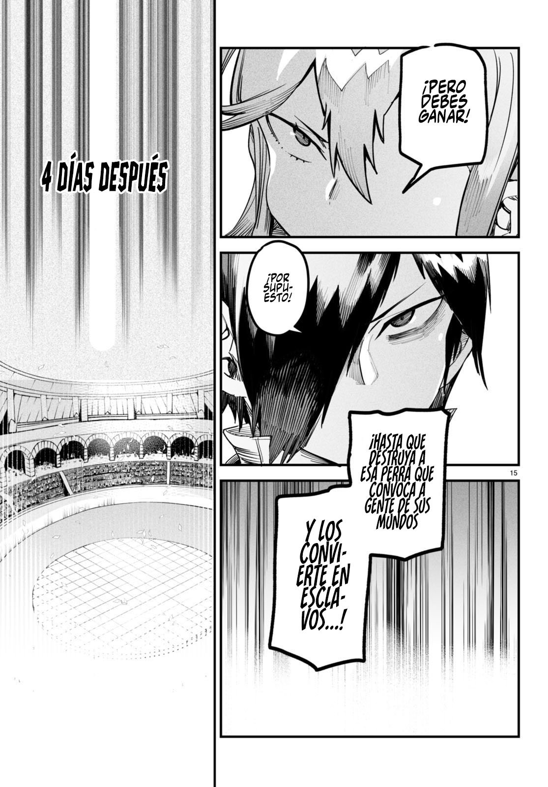 REENCARNADO EN UN COLISEO ~UTILIZANDO LA HABILIDAD MÁS DÉBIL PARA DERROTAR A LAS MUJERES MÁS FUERTES Y CREAR UN HAREM DE ESCLAVAS~ Capitulo 4: Las restantes de las cuatro reinas página 16