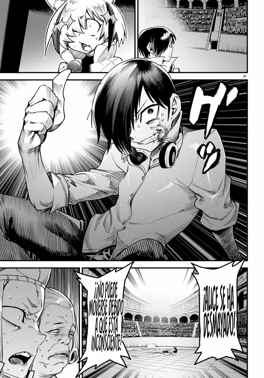 REENCARNADO EN UN COLISEO ~UTILIZANDO LA HABILIDAD MÁS DÉBIL PARA DERROTAR A LAS MUJERES MÁS FUERTES Y CREAR UN HAREM DE ESCLAVAS~ Capitulo 8: La batalla del momento página 31