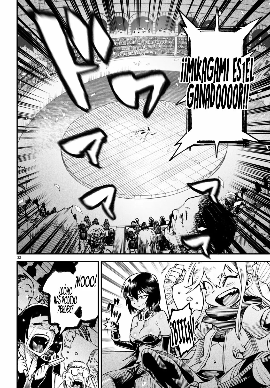 REENCARNADO EN UN COLISEO ~UTILIZANDO LA HABILIDAD MÁS DÉBIL PARA DERROTAR A LAS MUJERES MÁS FUERTES Y CREAR UN HAREM DE ESCLAVAS~ Capitulo 8: La batalla del momento página 32