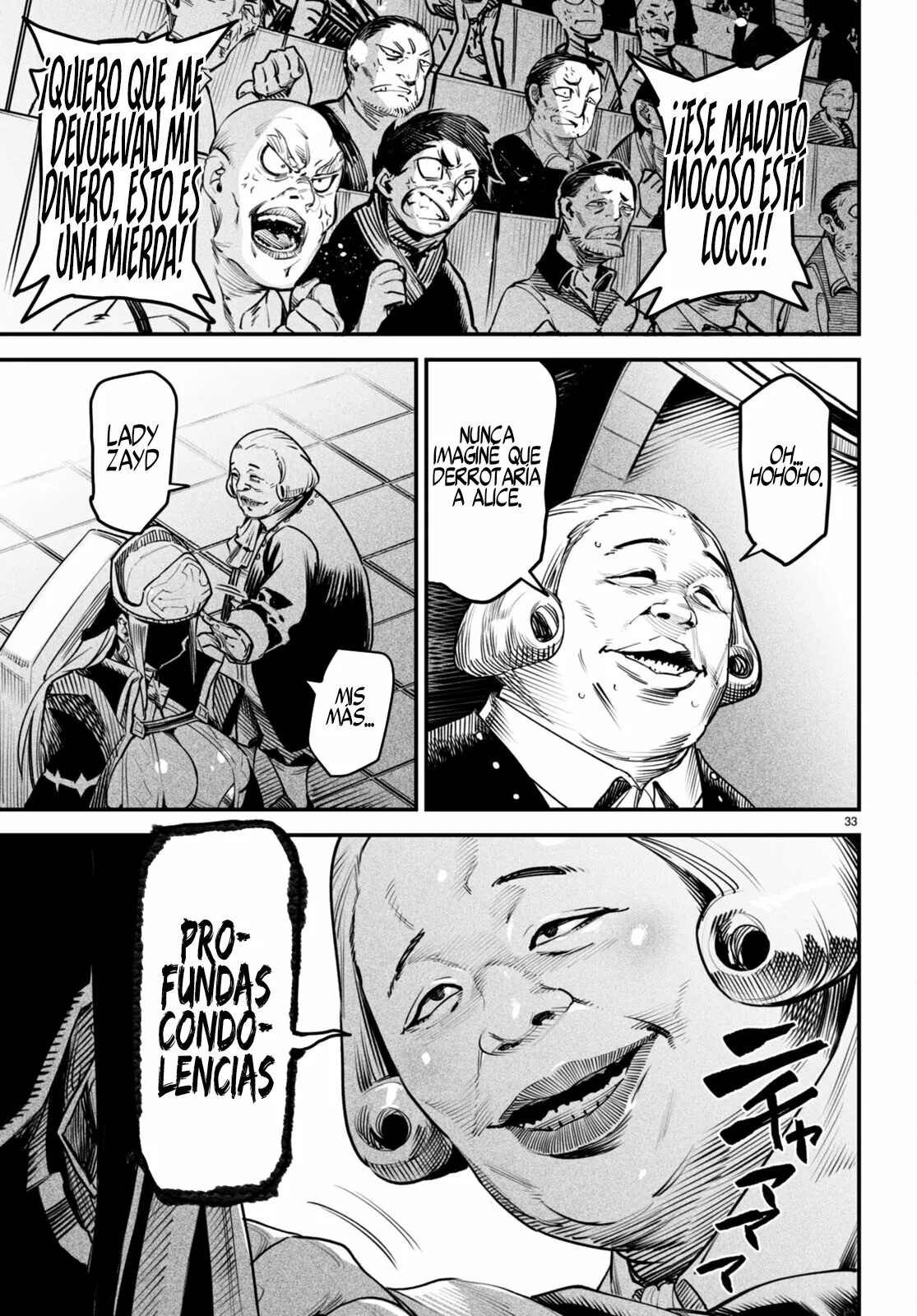 REENCARNADO EN UN COLISEO ~UTILIZANDO LA HABILIDAD MÁS DÉBIL PARA DERROTAR A LAS MUJERES MÁS FUERTES Y CREAR UN HAREM DE ESCLAVAS~ Capitulo 8: La batalla del momento página 33