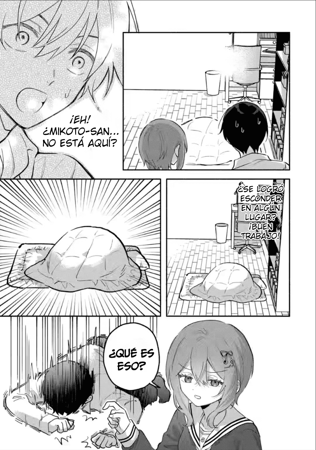 Cool na Megami-sama to Issho ni Sundara, Amayakashisugite Ponkotsu ni Shite Shimatta Ken ni Tsuite Capitulo 6.1: Pelea entre gatas 1 página 8