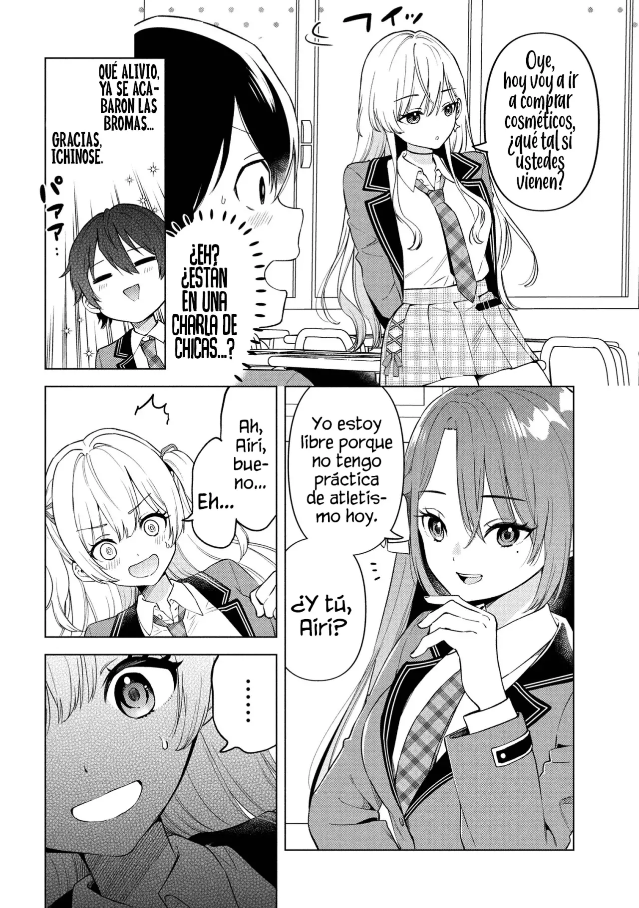 Soy un chico introvertido y, tras un cambio de asientos, terminé rodeado de chicas clase S y así comenzó nuestra relación secreta. Capitulo 1 página 21