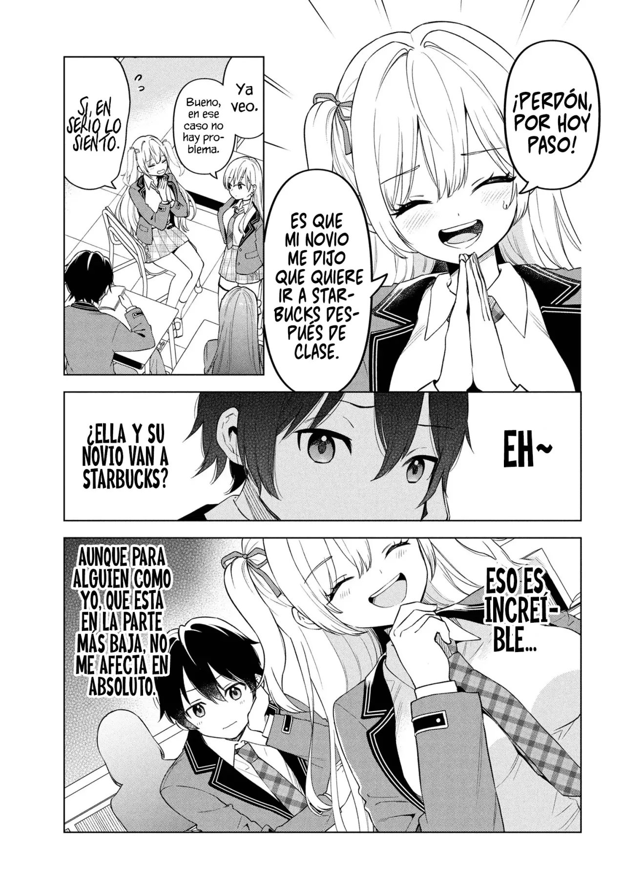 Soy un chico introvertido y, tras un cambio de asientos, terminé rodeado de chicas clase S y así comenzó nuestra relación secreta. Capitulo 1 página 22