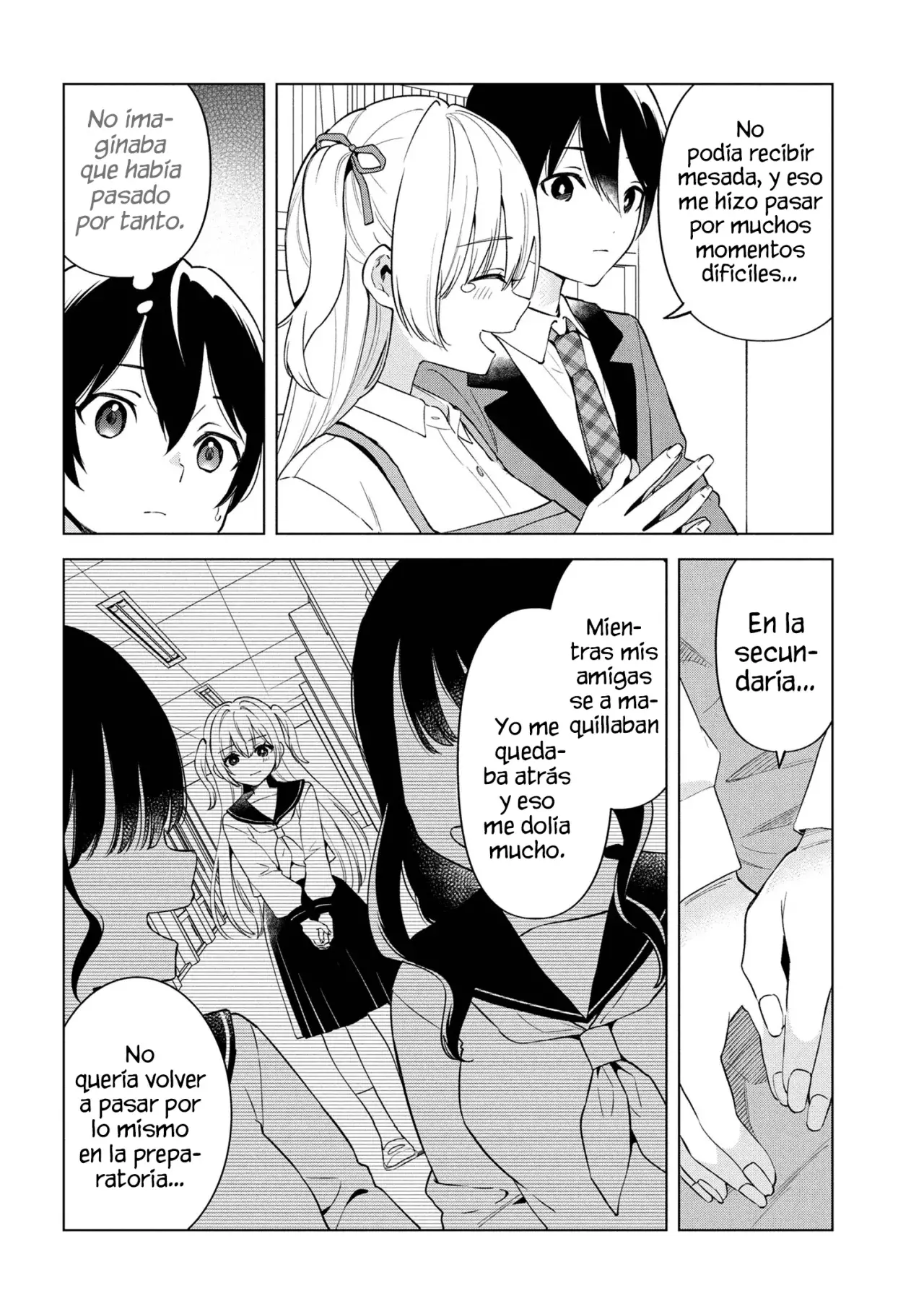 Soy un chico introvertido y, tras un cambio de asientos, terminé rodeado de chicas clase S y así comenzó nuestra relación secreta. Capitulo 1 página 35