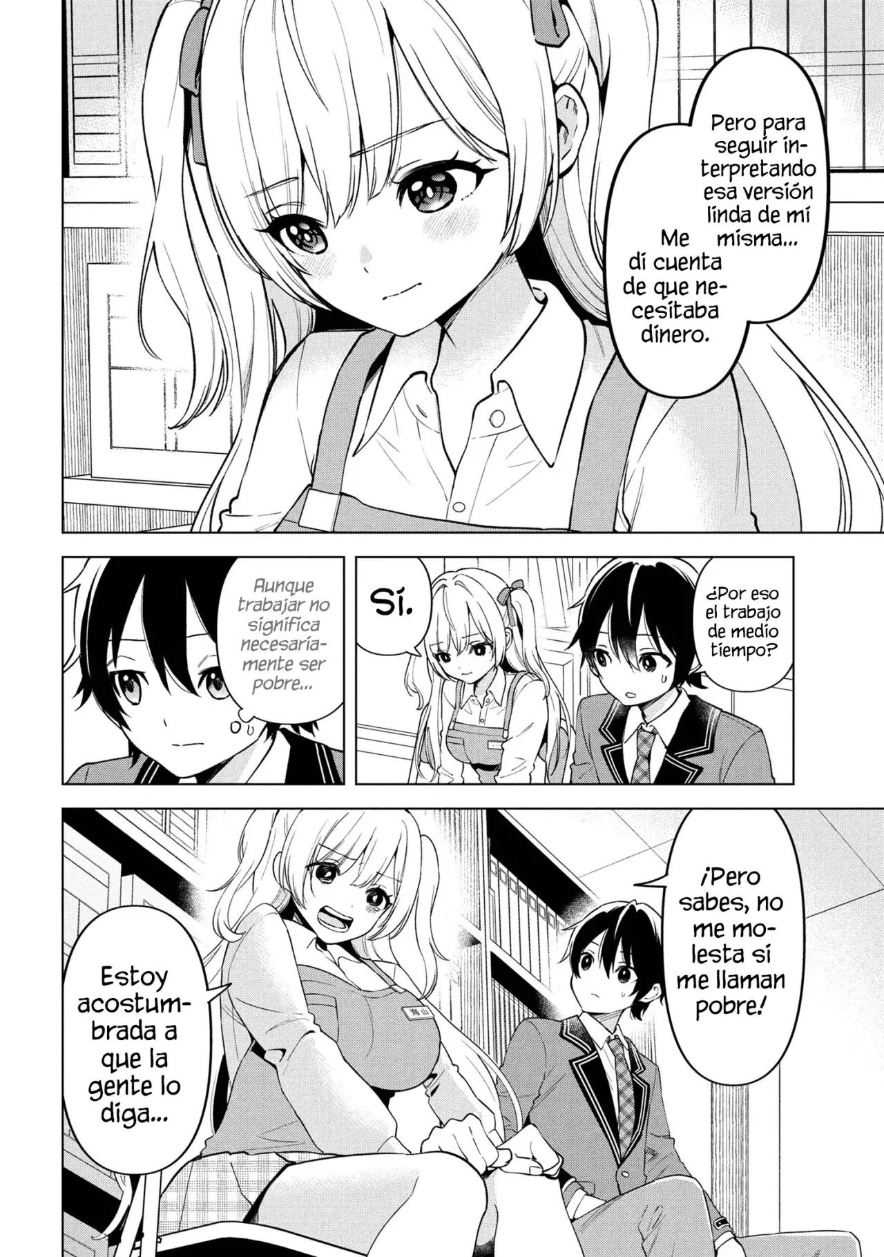 Soy un chico introvertido y, tras un cambio de asientos, terminé rodeado de chicas clase S y así comenzó nuestra relación secreta. Capitulo 1 página 37