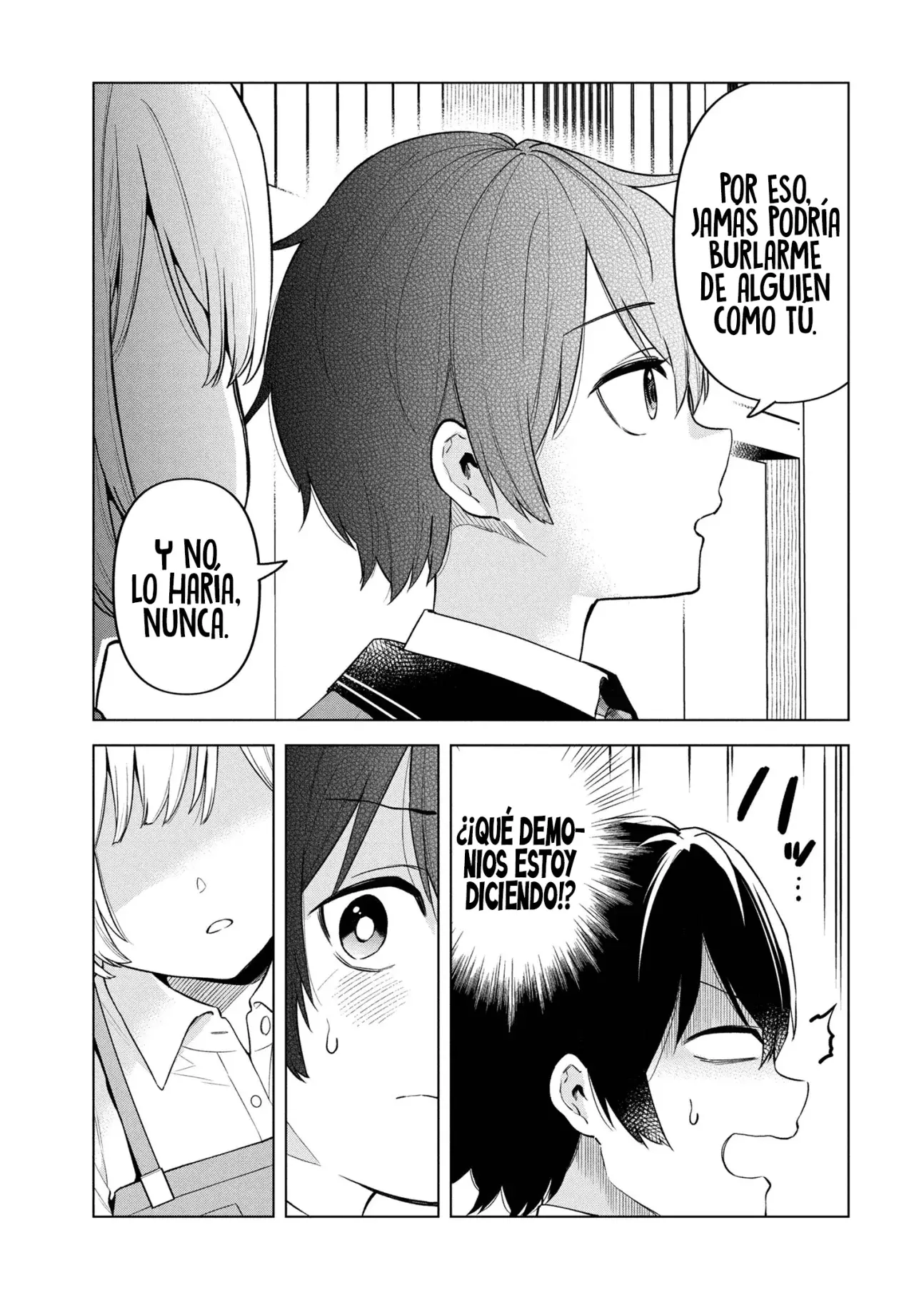 Soy un chico introvertido y, tras un cambio de asientos, terminé rodeado de chicas clase S y así comenzó nuestra relación secreta. Capitulo 1 página 40
