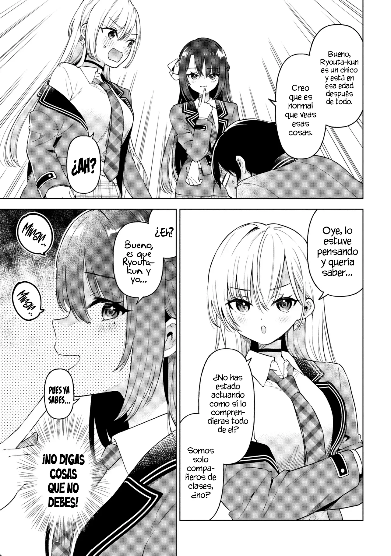 Soy un chico introvertido y, tras un cambio de asientos, terminé rodeado de chicas clase S y así comenzó nuestra relación secreta. Capitulo 10 página 15