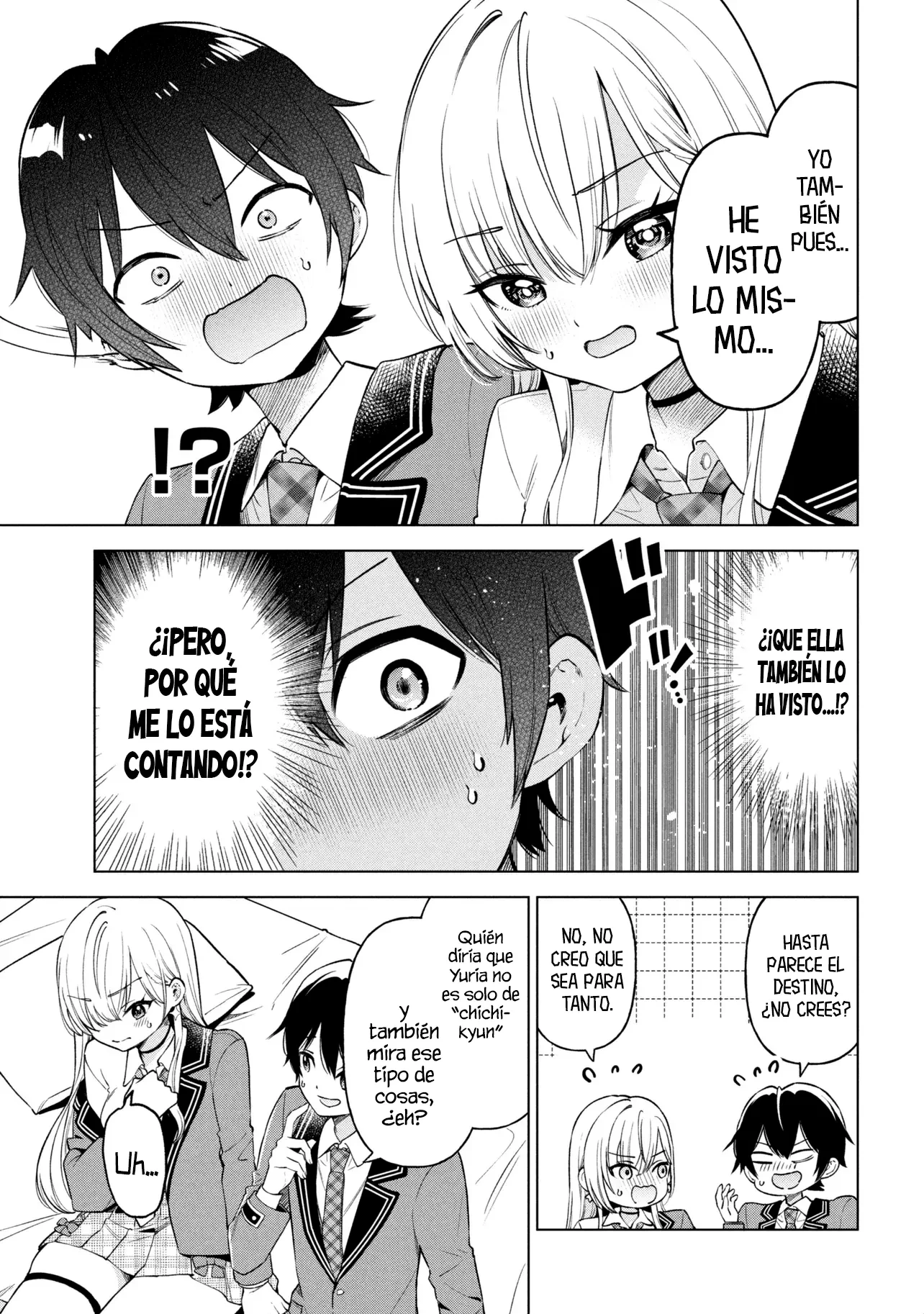 Soy un chico introvertido y, tras un cambio de asientos, terminé rodeado de chicas clase S y así comenzó nuestra relación secreta. Capitulo 10 página 19