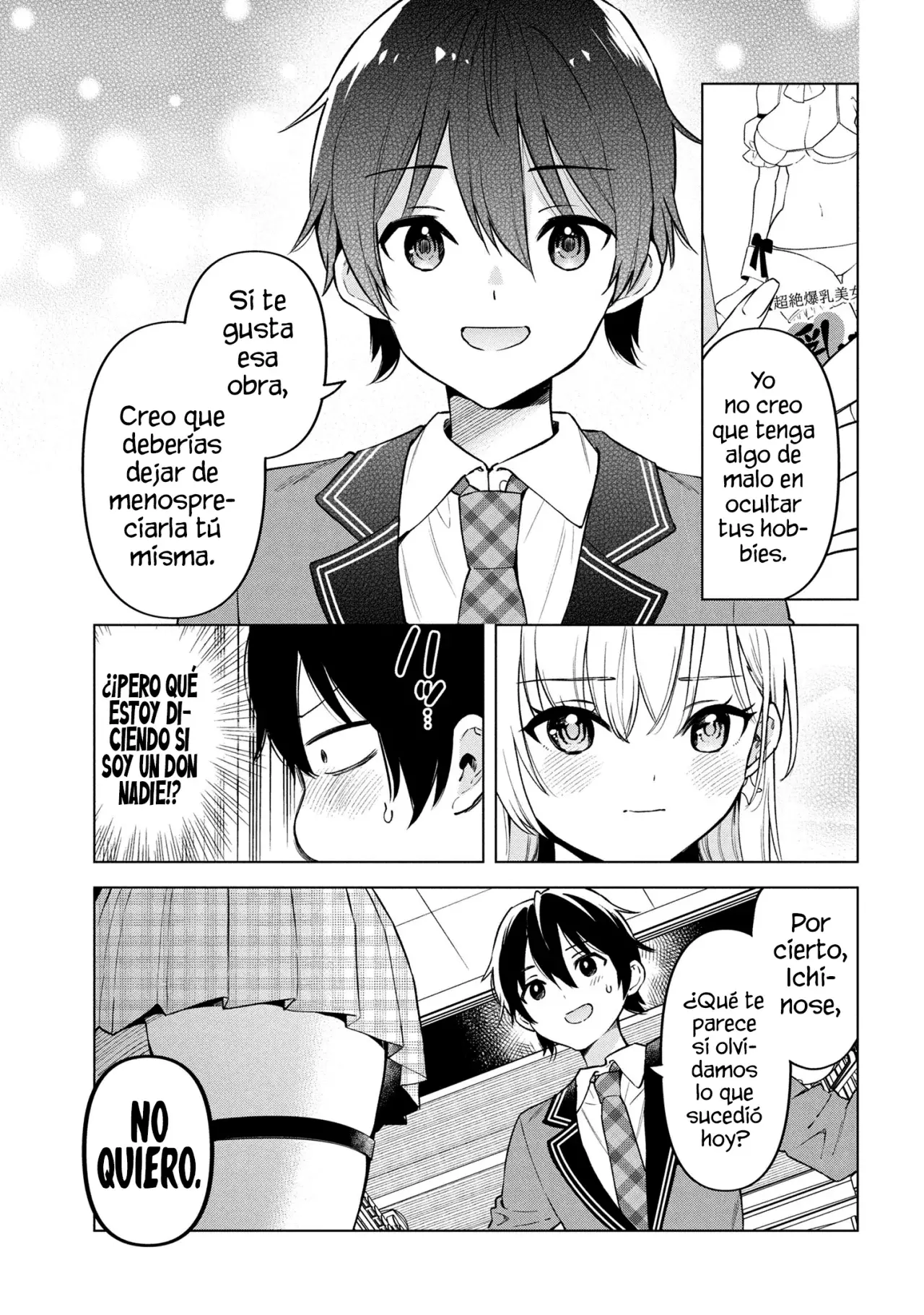 Soy un chico introvertido y, tras un cambio de asientos, terminé rodeado de chicas clase S y así comenzó nuestra relación secreta. Capitulo 2 página 23