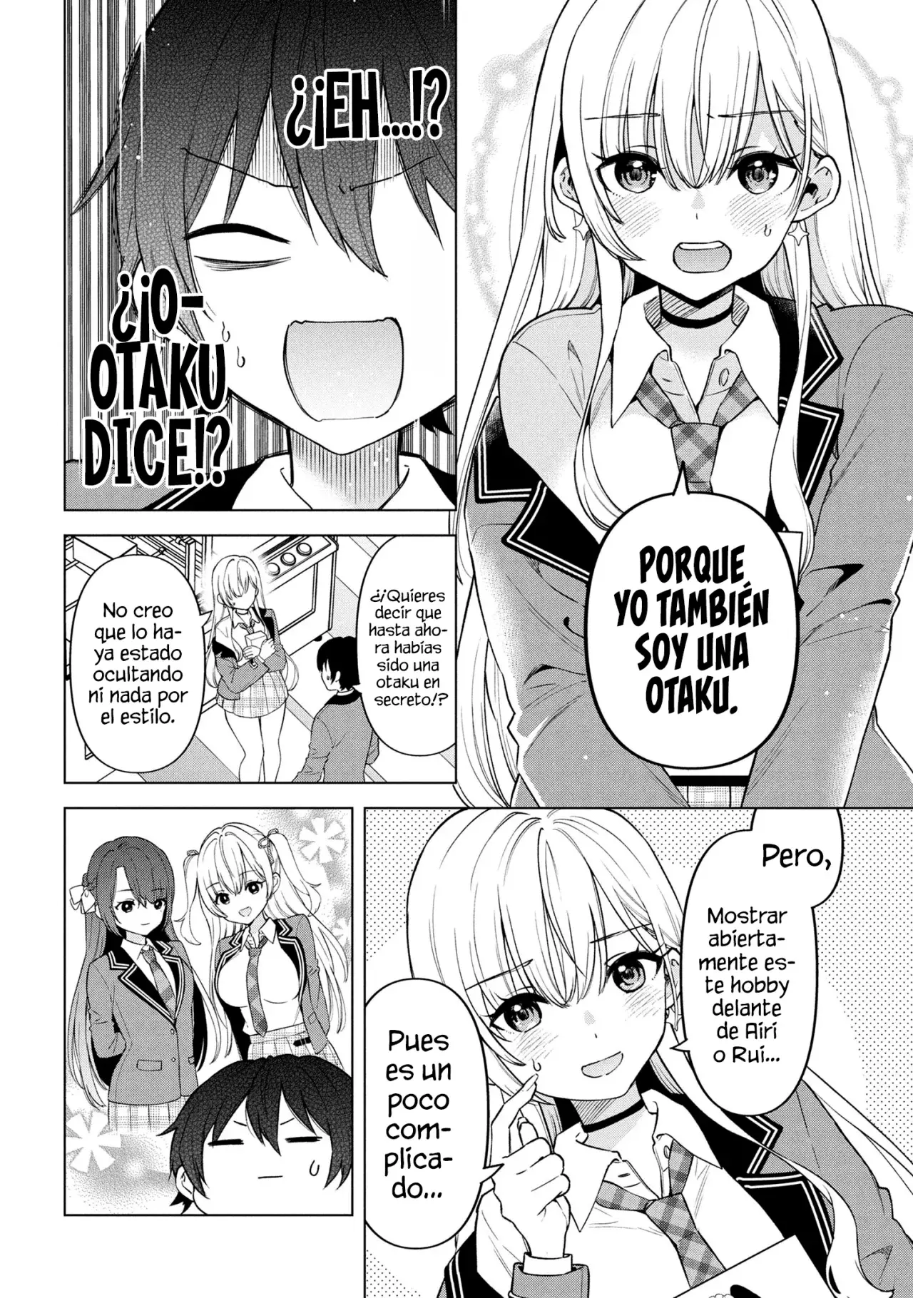 Soy un chico introvertido y, tras un cambio de asientos, terminé rodeado de chicas clase S y así comenzó nuestra relación secreta. Capitulo 2 página 24