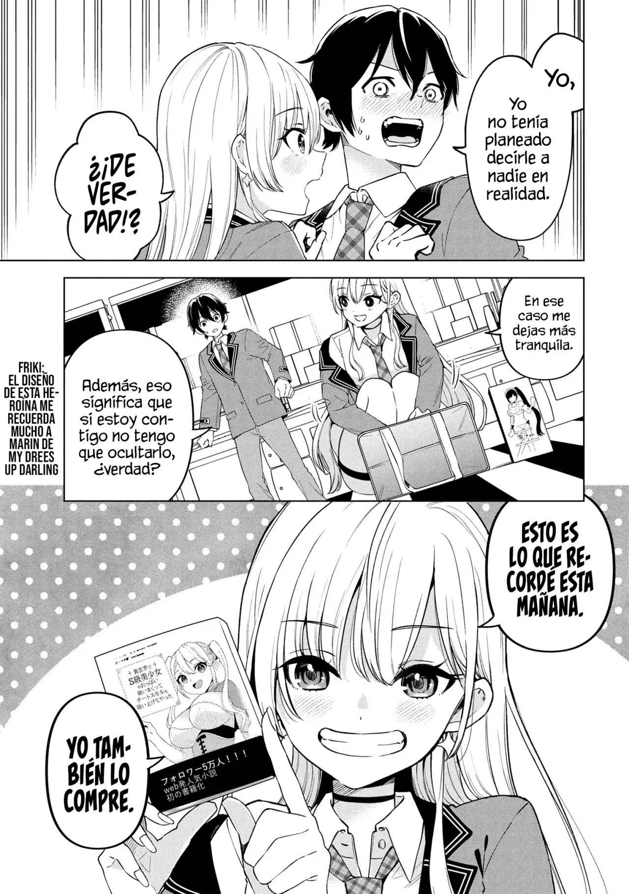 Soy un chico introvertido y, tras un cambio de asientos, terminé rodeado de chicas clase S y así comenzó nuestra relación secreta. Capitulo 2 página 27