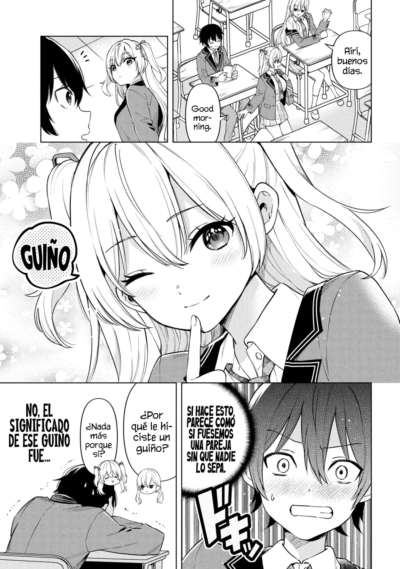 Soy un chico introvertido y, tras un cambio de asientos, terminé rodeado de chicas clase S y así comenzó nuestra relación secreta. Capitulo 2 página 5