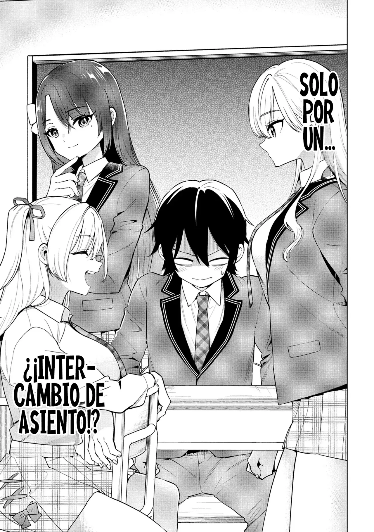 Soy un chico introvertido y, tras un cambio de asientos, terminé rodeado de chicas clase S y así comenzó nuestra relación secreta. Capitulo 3 página 36