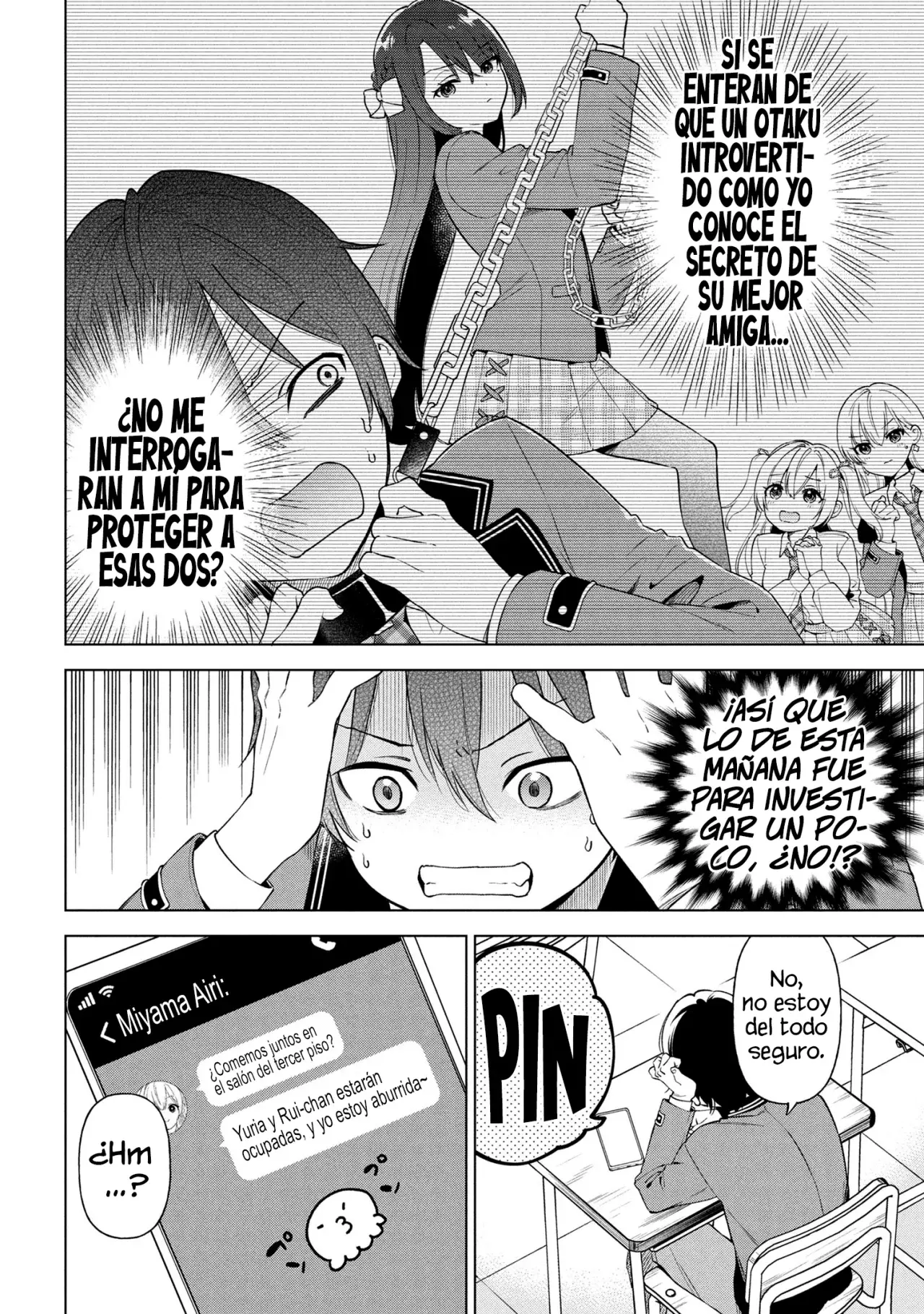 Soy un chico introvertido y, tras un cambio de asientos, terminé rodeado de chicas clase S y así comenzó nuestra relación secreta. Capitulo 3 página 9