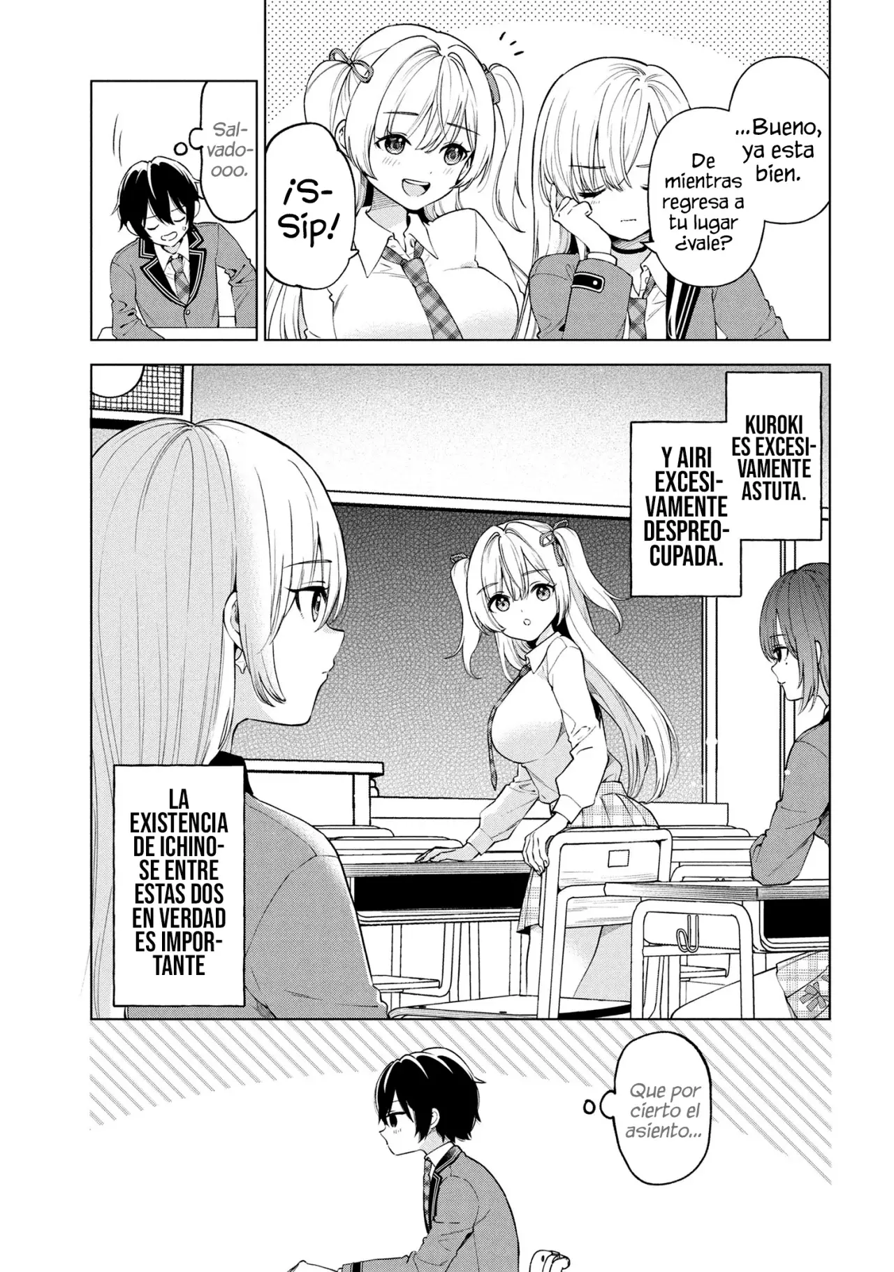Soy un chico introvertido y, tras un cambio de asientos, terminé rodeado de chicas clase S y así comenzó nuestra relación secreta. Capitulo 4 página 30