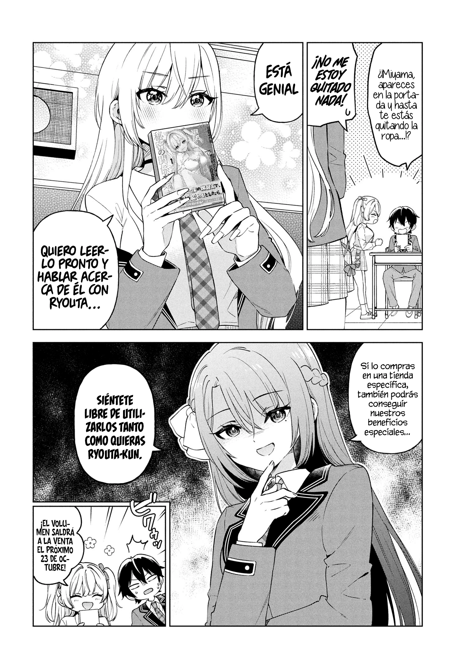 Soy un chico introvertido y, tras un cambio de asientos, terminé rodeado de chicas clase S y así comenzó nuestra relación secreta. Capitulo 6.5 página 3