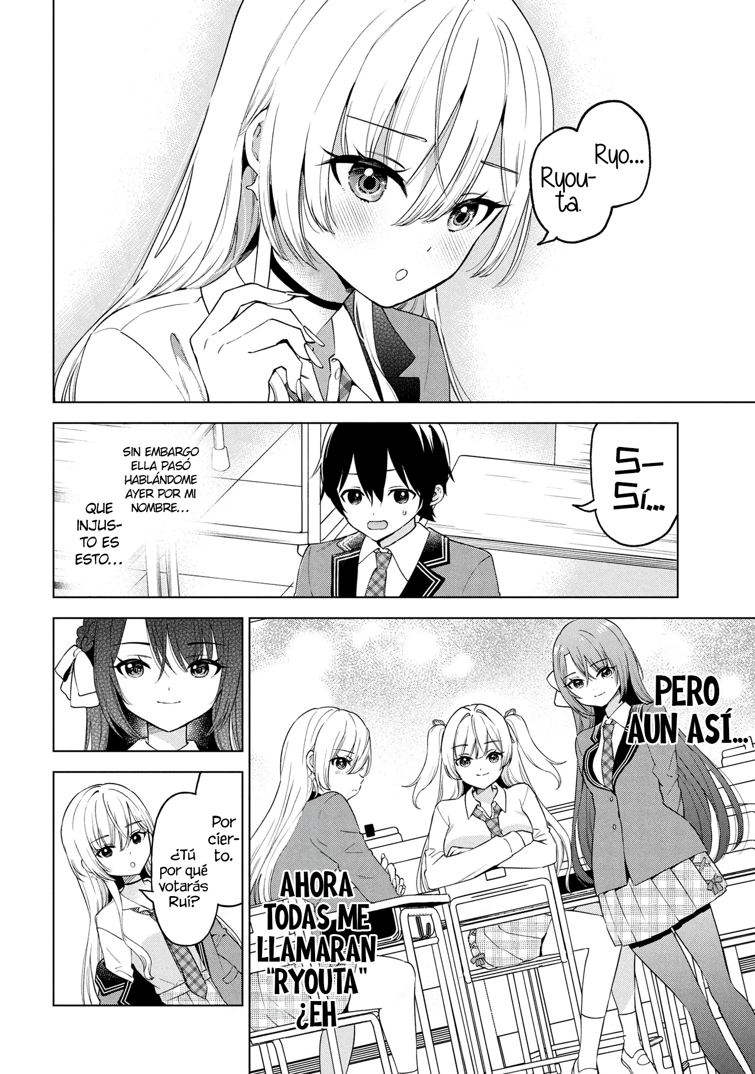 Soy un chico introvertido y, tras un cambio de asientos, terminé rodeado de chicas clase S y así comenzó nuestra relación secreta. Capitulo 7 página 26