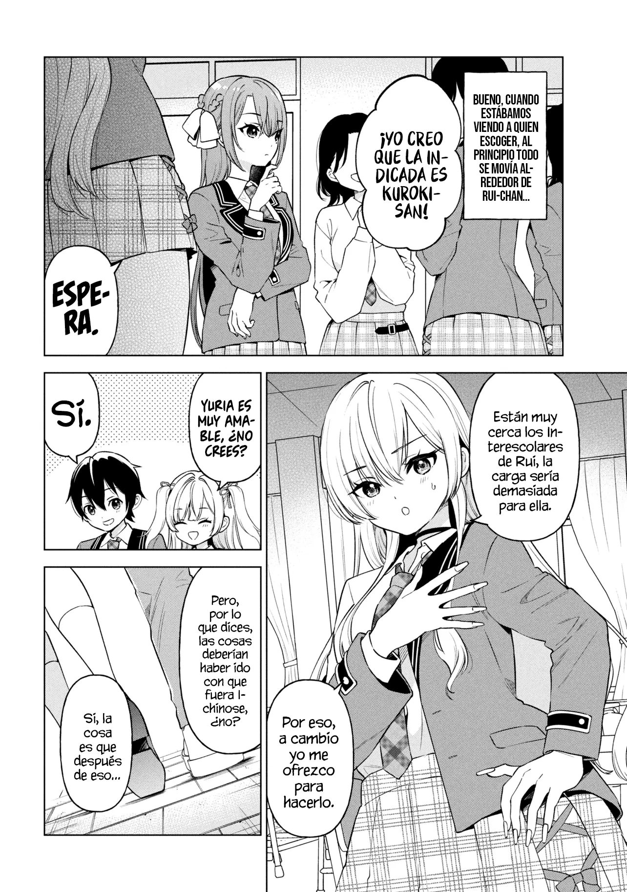 Soy un chico introvertido y, tras un cambio de asientos, terminé rodeado de chicas clase S y así comenzó nuestra relación secreta. Capitulo 8 página 15