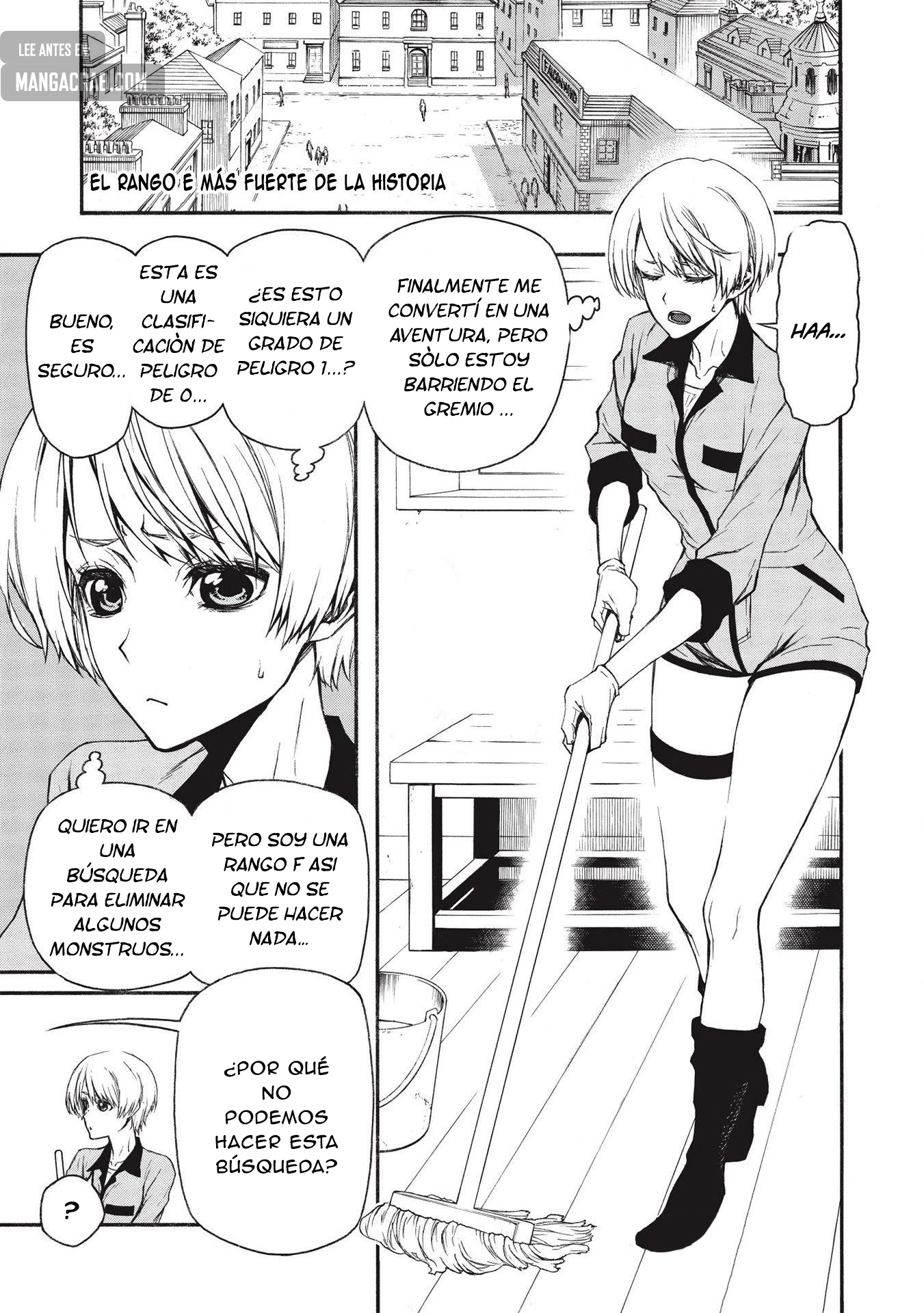 Shinmai Ossan Bouken-sha, Saikyou paati ni shinu hodo kitae rarete Muteki ni naru Capitulo 14: El Rango E Más Fuerte de la Historia página 2