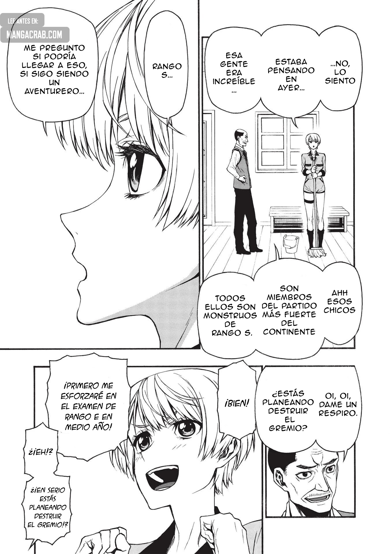 Shinmai Ossan Bouken-sha, Saikyou paati ni shinu hodo kitae rarete Muteki ni naru Capitulo 14: El Rango E Más Fuerte de la Historia página 23