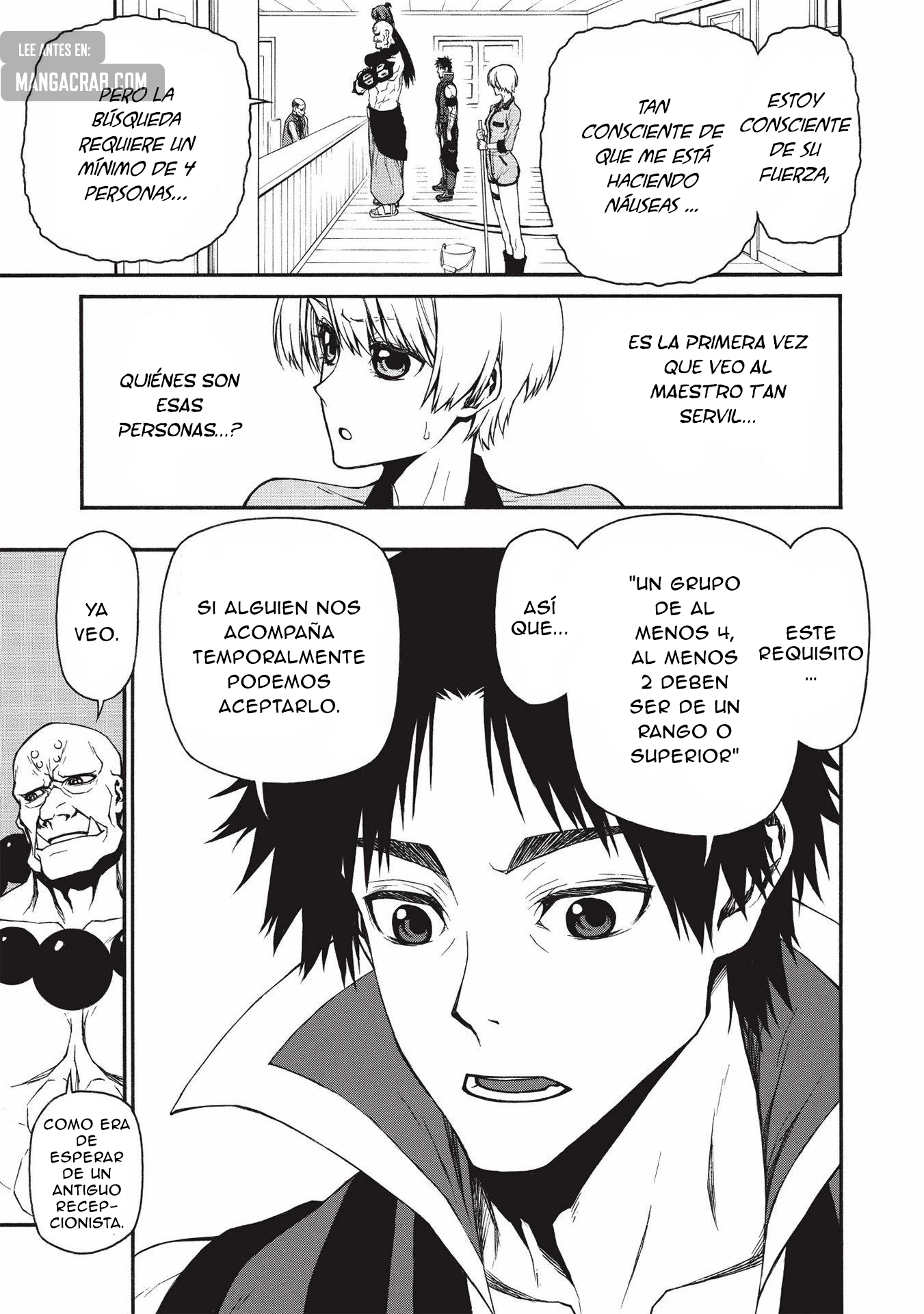 Shinmai Ossan Bouken-sha, Saikyou paati ni shinu hodo kitae rarete Muteki ni naru Capitulo 14: El Rango E Más Fuerte de la Historia página 4