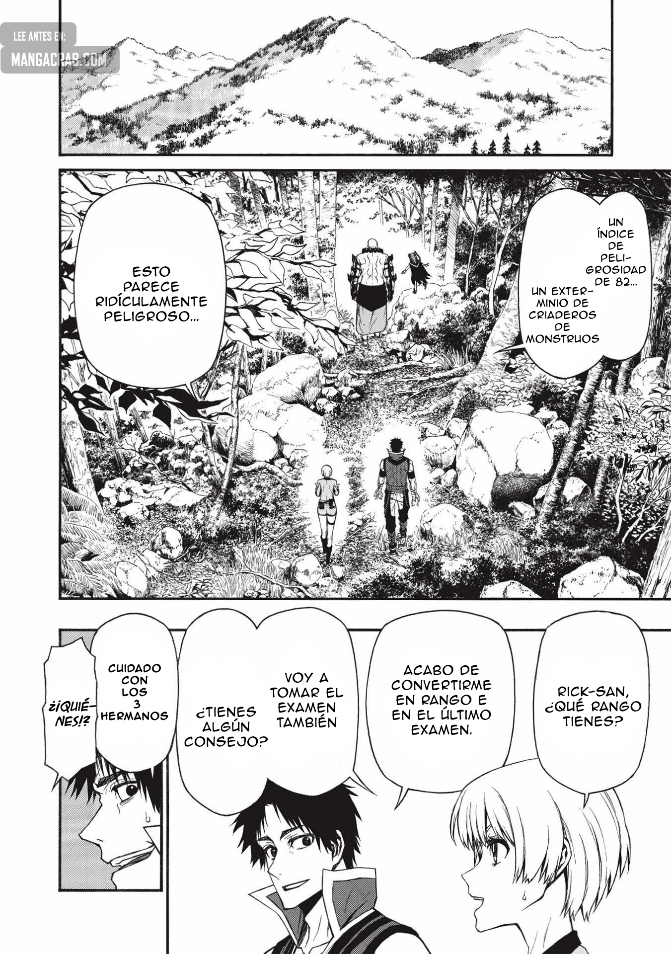 Shinmai Ossan Bouken-sha, Saikyou paati ni shinu hodo kitae rarete Muteki ni naru Capitulo 14: El Rango E Más Fuerte de la Historia página 7
