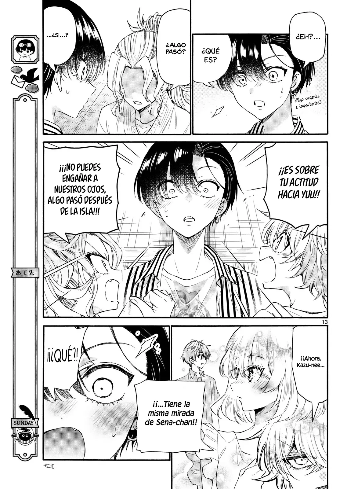 Mikadono Sanshimai wa Angai, Choroi Capitulo 112: El amor de Kazuki página 14