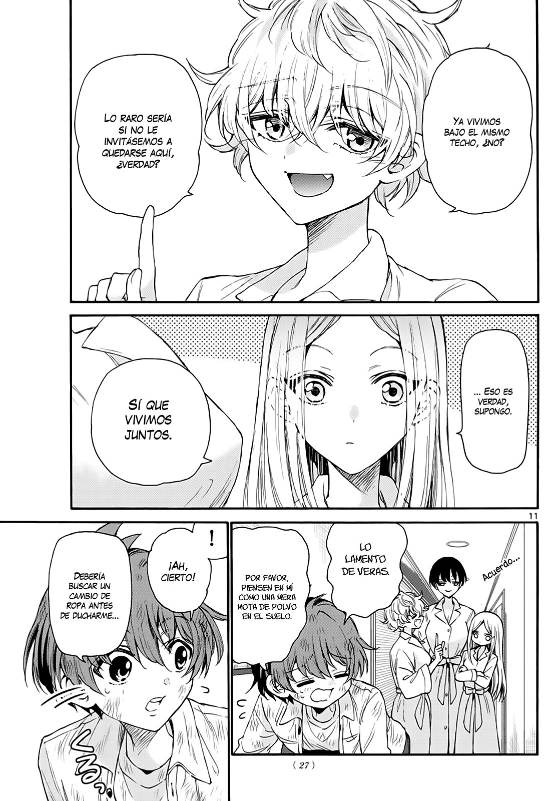Mikadono Sanshimai wa Angai, Choroi Capitulo 12: Bajo el mismo techo página 13