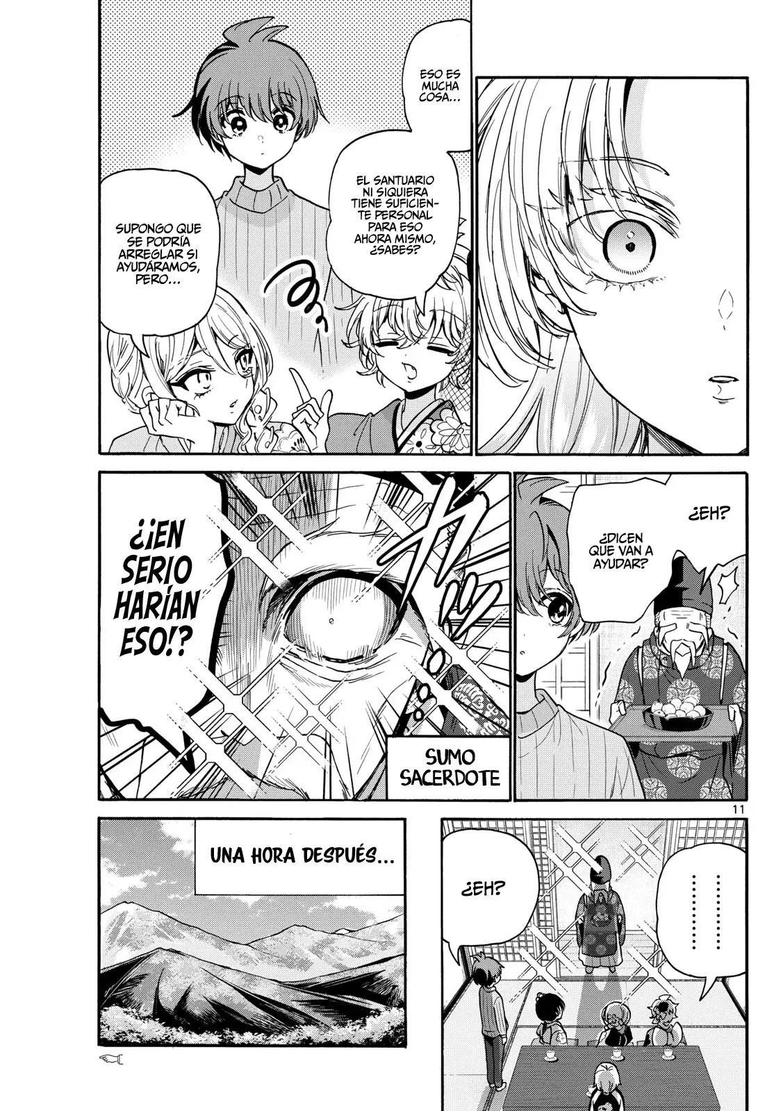 Mikadono Sanshimai wa Angai, Choroi Capitulo 189: La primera visita al templo, y un deseo página 14