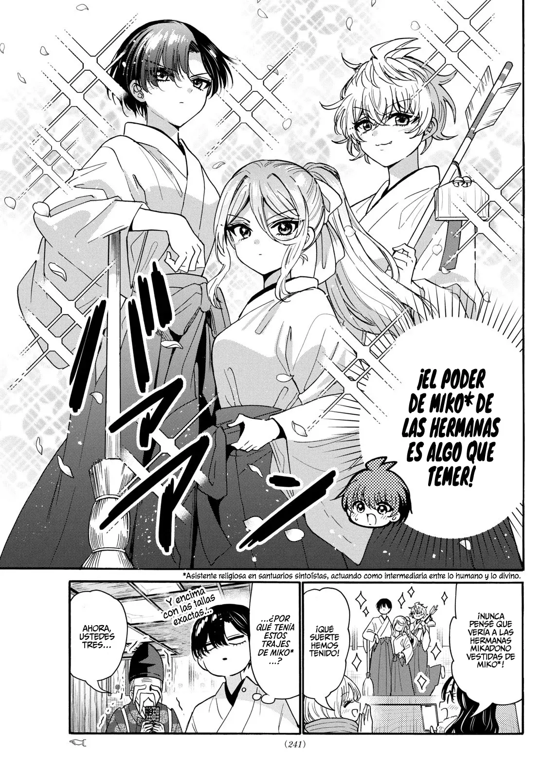 Mikadono Sanshimai wa Angai, Choroi Capitulo 189: La primera visita al templo, y un deseo página 16