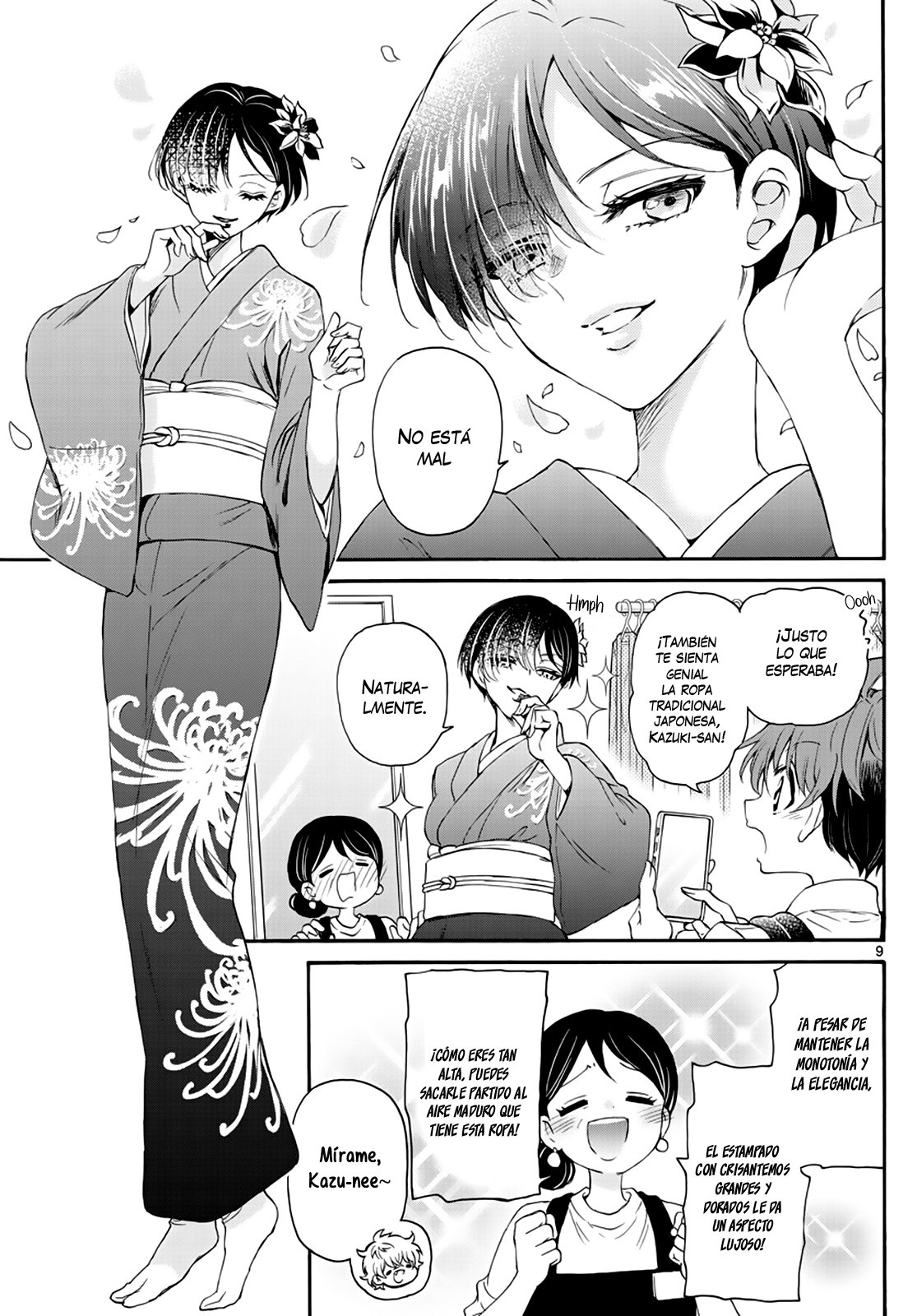 Mikadono Sanshimai wa Angai, Choroi Capitulo 9: Realmente le pega página 11