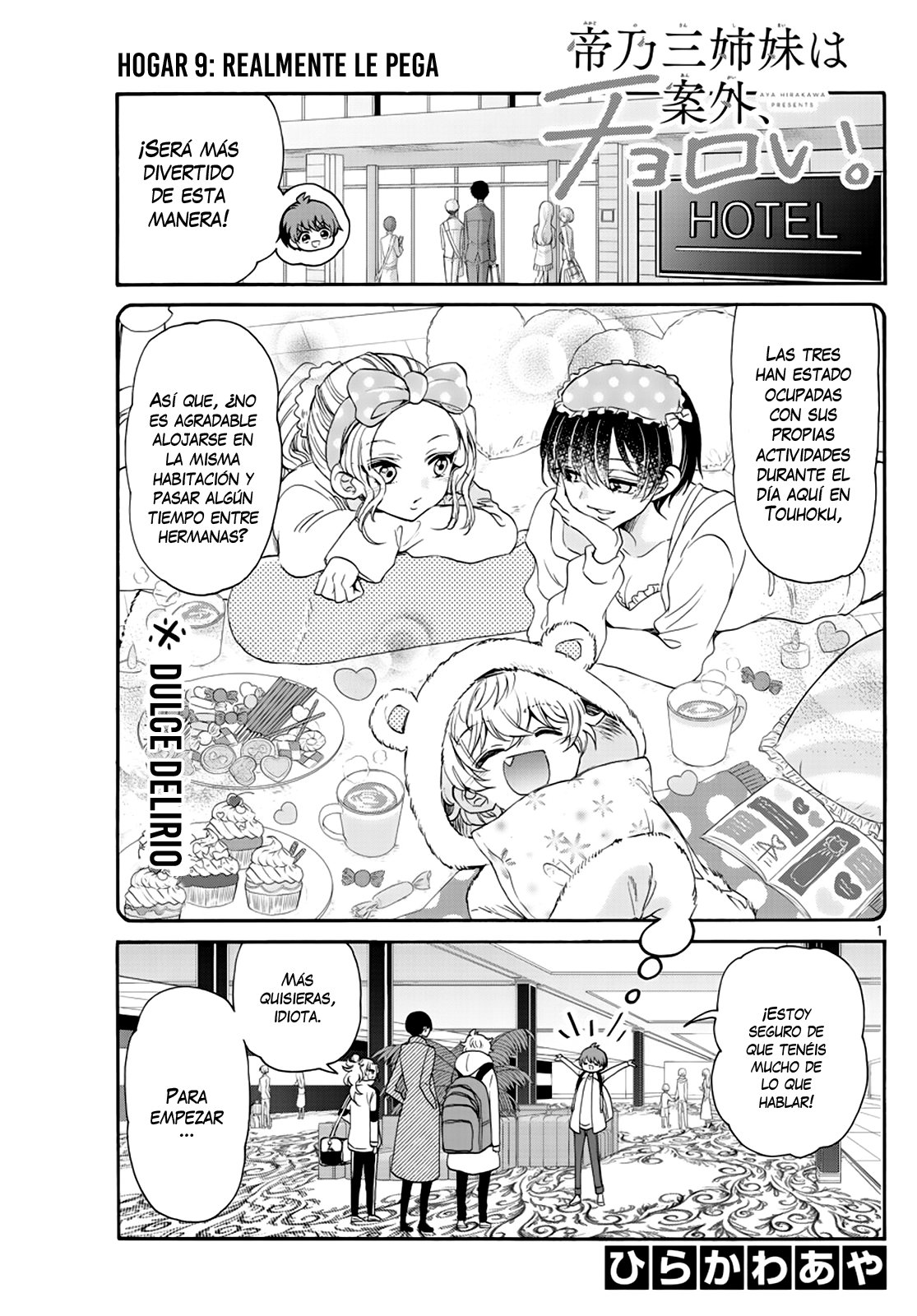 Mikadono Sanshimai wa Angai, Choroi Capitulo 9: Realmente le pega página 3