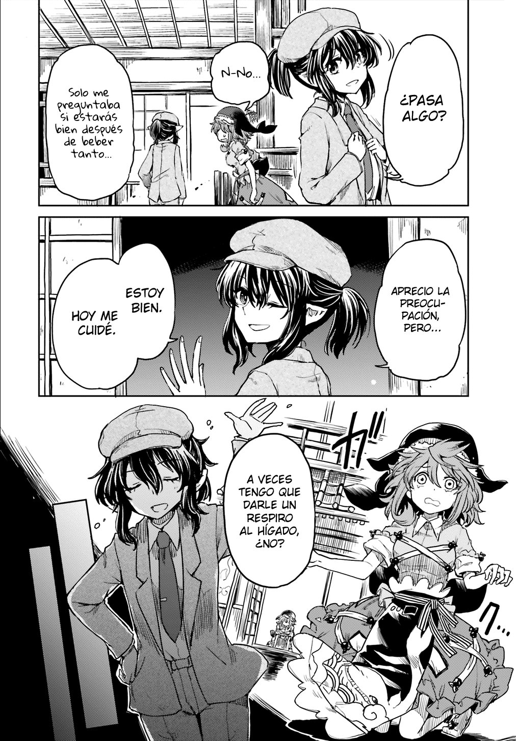 Touhou Suichouka ~ Lotus Eater-tachi no Suisei Capitulo 10: Las botellas tienen bocas y los potes, orejas (parte 3) página 9