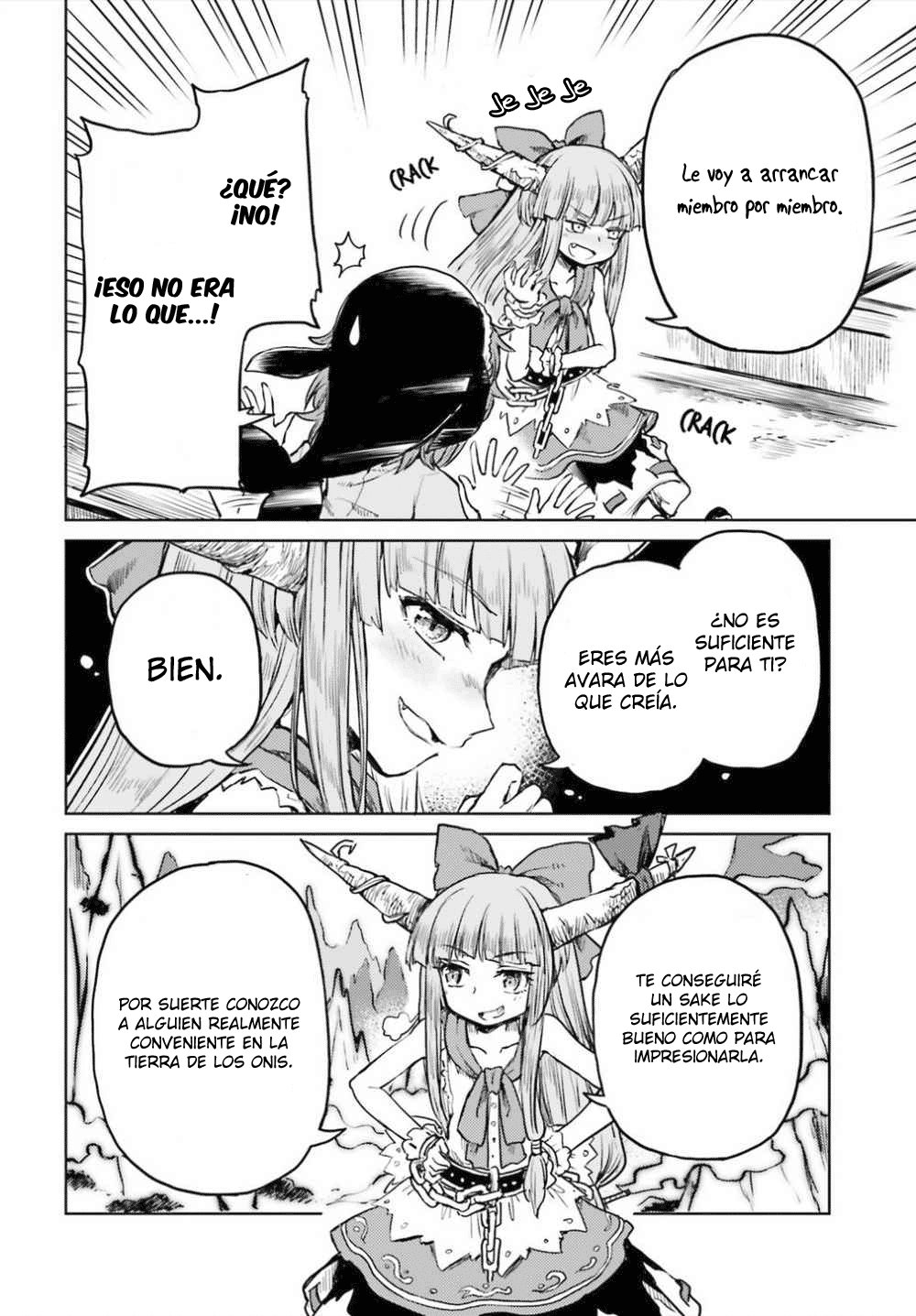 Touhou Suichouka ~ Lotus Eater-tachi no Suisei Capitulo 13: El sake es el salario de un oni (parte 1) página 12