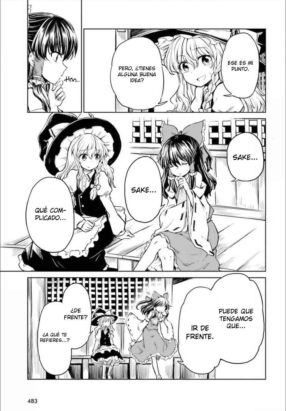 Touhou Suichouka ~ Lotus Eater-tachi no Suisei Capitulo 13: El sake es el salario de un oni (parte 1) página 23