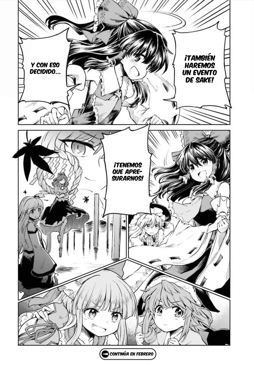 Touhou Suichouka ~ Lotus Eater-tachi no Suisei Capitulo 13: El sake es el salario de un oni (parte 1) página 24
