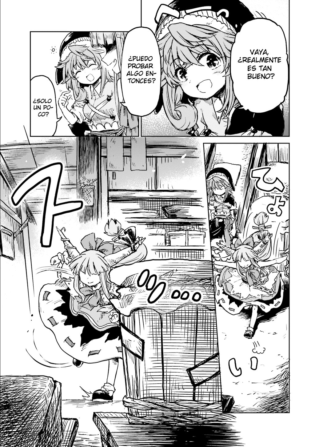Touhou Suichouka ~ Lotus Eater-tachi no Suisei Capitulo 14: El sake es el salario de un oni (parte 2) página 7