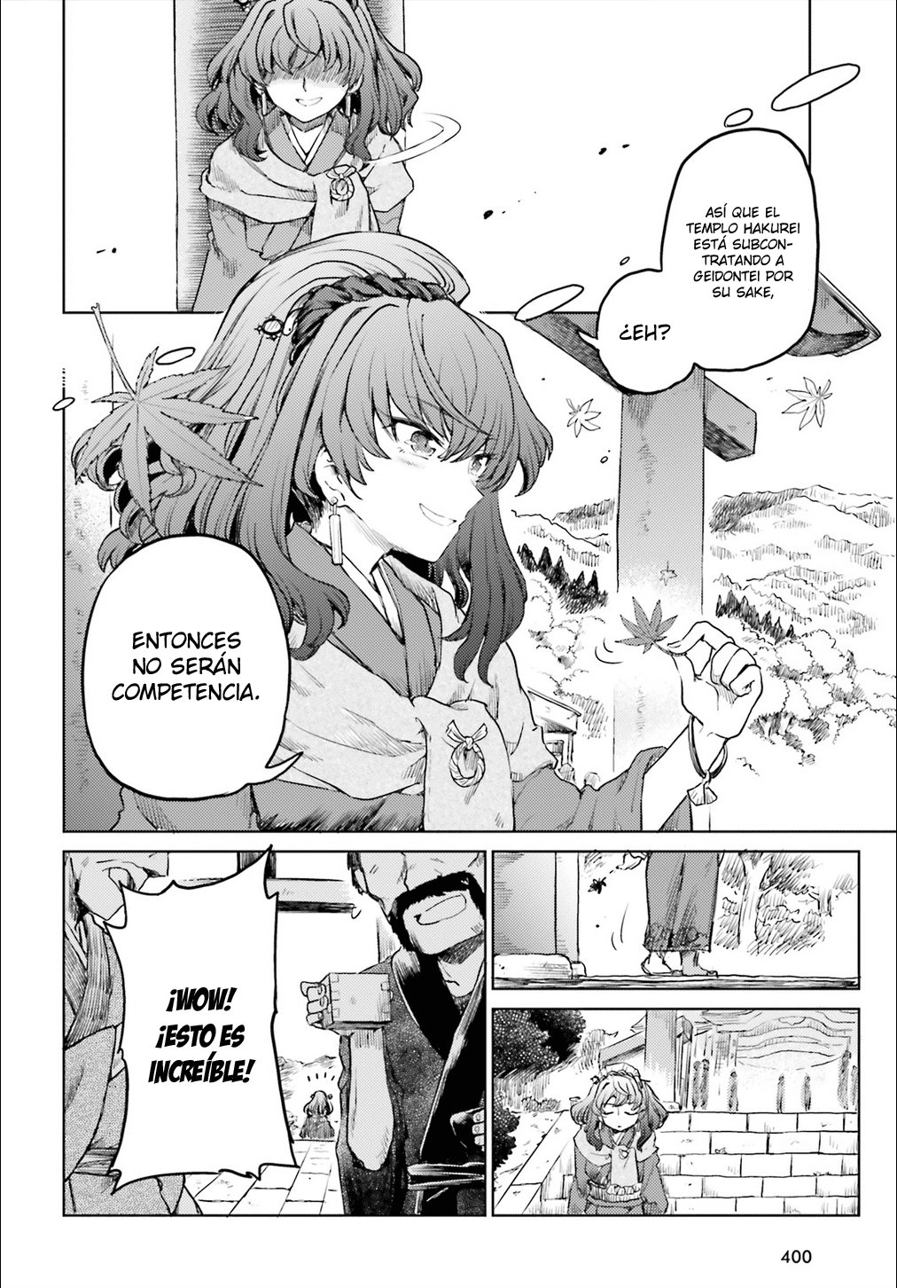 Touhou Suichouka ~ Lotus Eater-tachi no Suisei Capitulo 15: El sake es el salario de un oni (parte 3) página 14