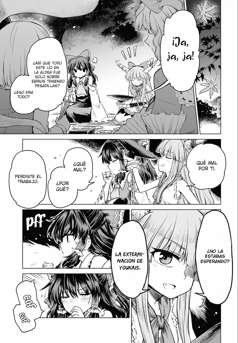 Touhou Suichouka ~ Lotus Eater-tachi no Suisei Capitulo 2: Una tarde de borrachera no deja recuerdos (parte 2) página 14