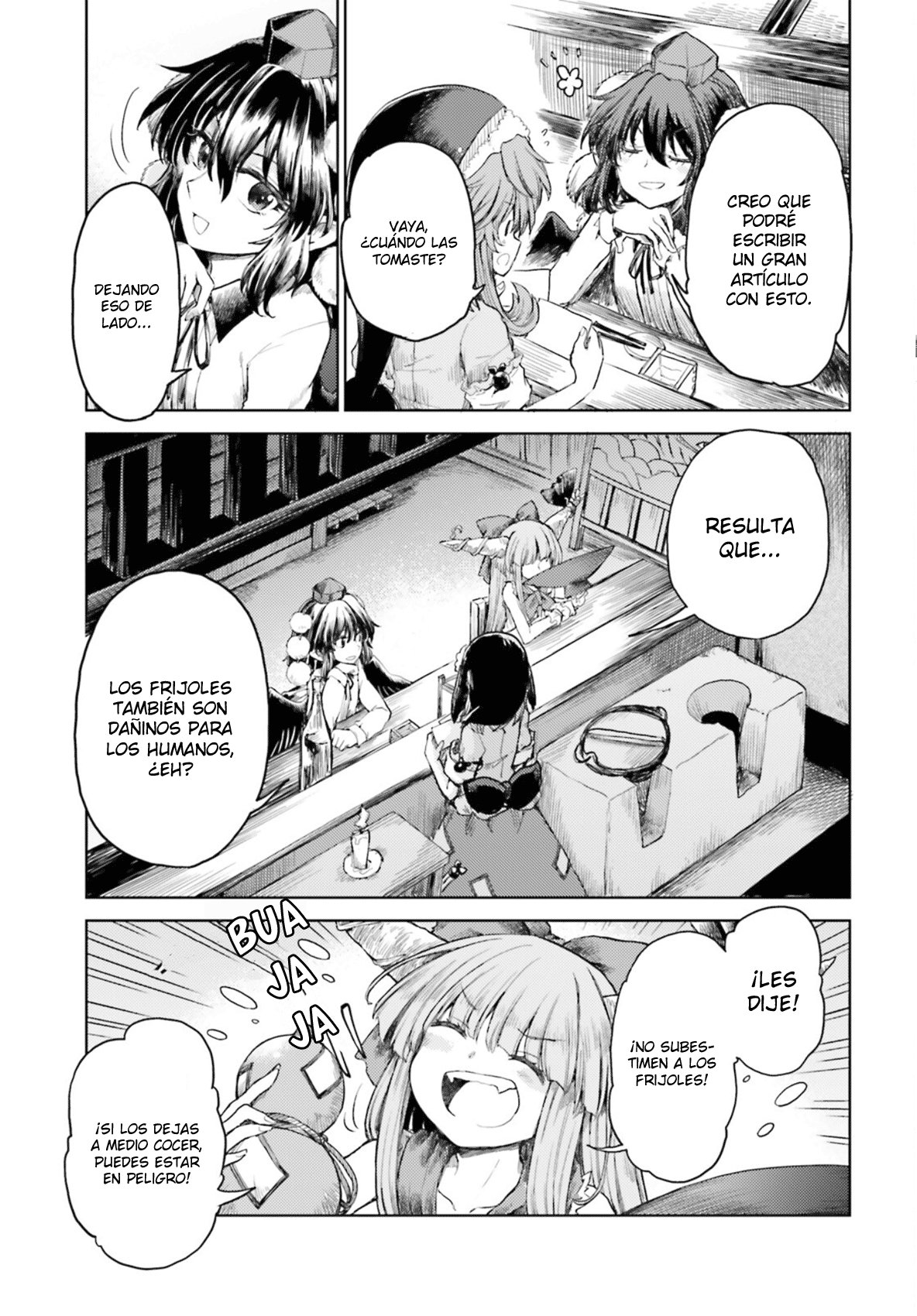 Touhou Suichouka ~ Lotus Eater-tachi no Suisei Capitulo 28: Como un oni atrapado en una lluvia de frijoles (parte 2) página 21