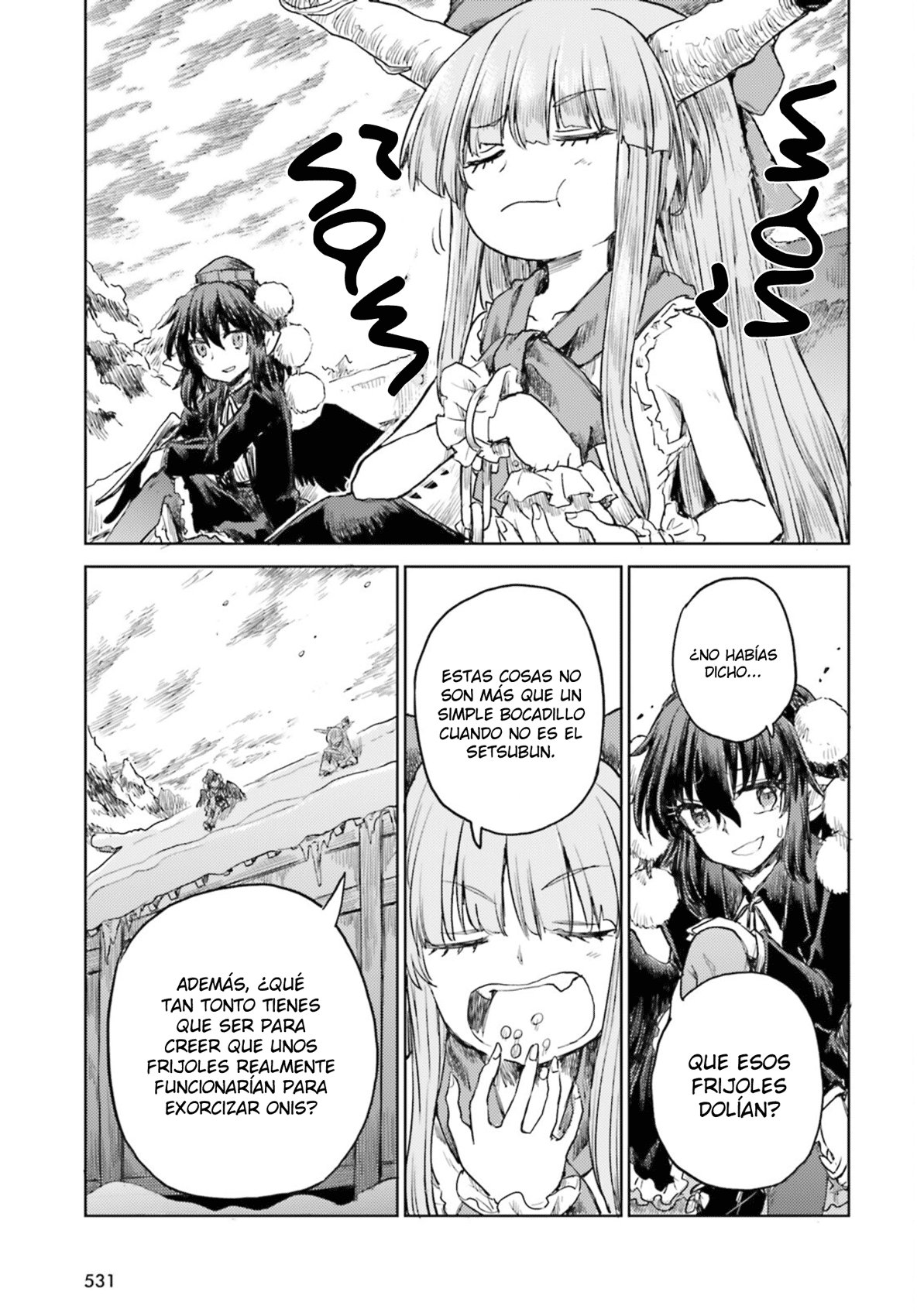 Touhou Suichouka ~ Lotus Eater-tachi no Suisei Capitulo 28: Como un oni atrapado en una lluvia de frijoles (parte 2) página 5