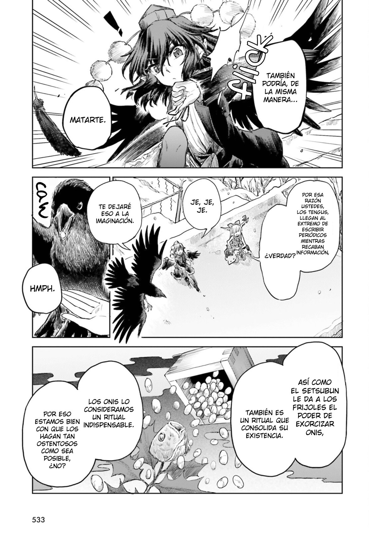 Touhou Suichouka ~ Lotus Eater-tachi no Suisei Capitulo 28: Como un oni atrapado en una lluvia de frijoles (parte 2) página 7