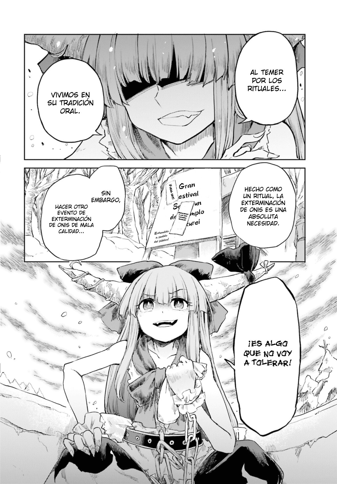 Touhou Suichouka ~ Lotus Eater-tachi no Suisei Capitulo 28: Como un oni atrapado en una lluvia de frijoles (parte 2) página 8
