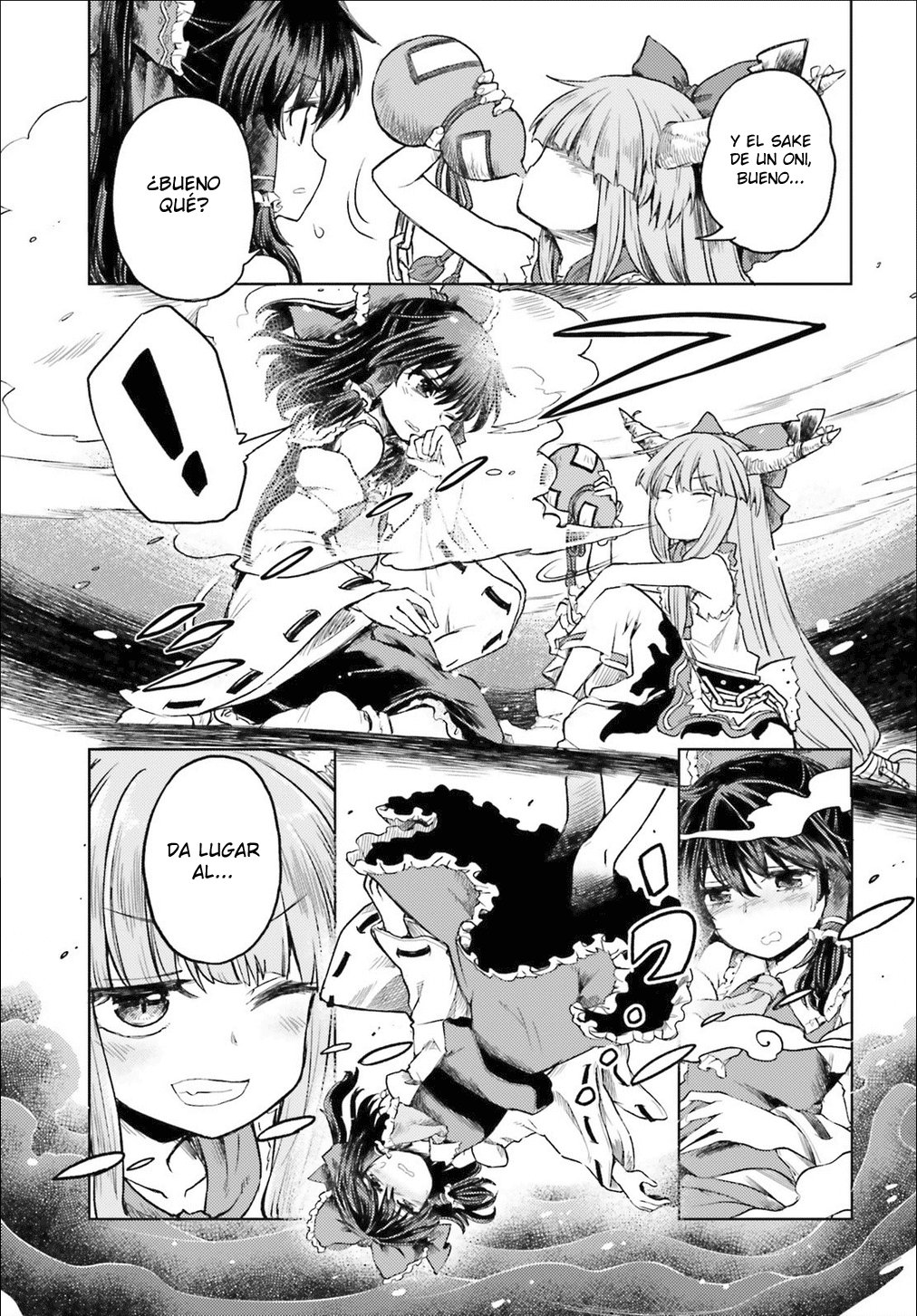 Touhou Suichouka ~ Lotus Eater-tachi no Suisei Capitulo 3: Una tarde de borrachera no deja recuerdos (parte 3) página 9
