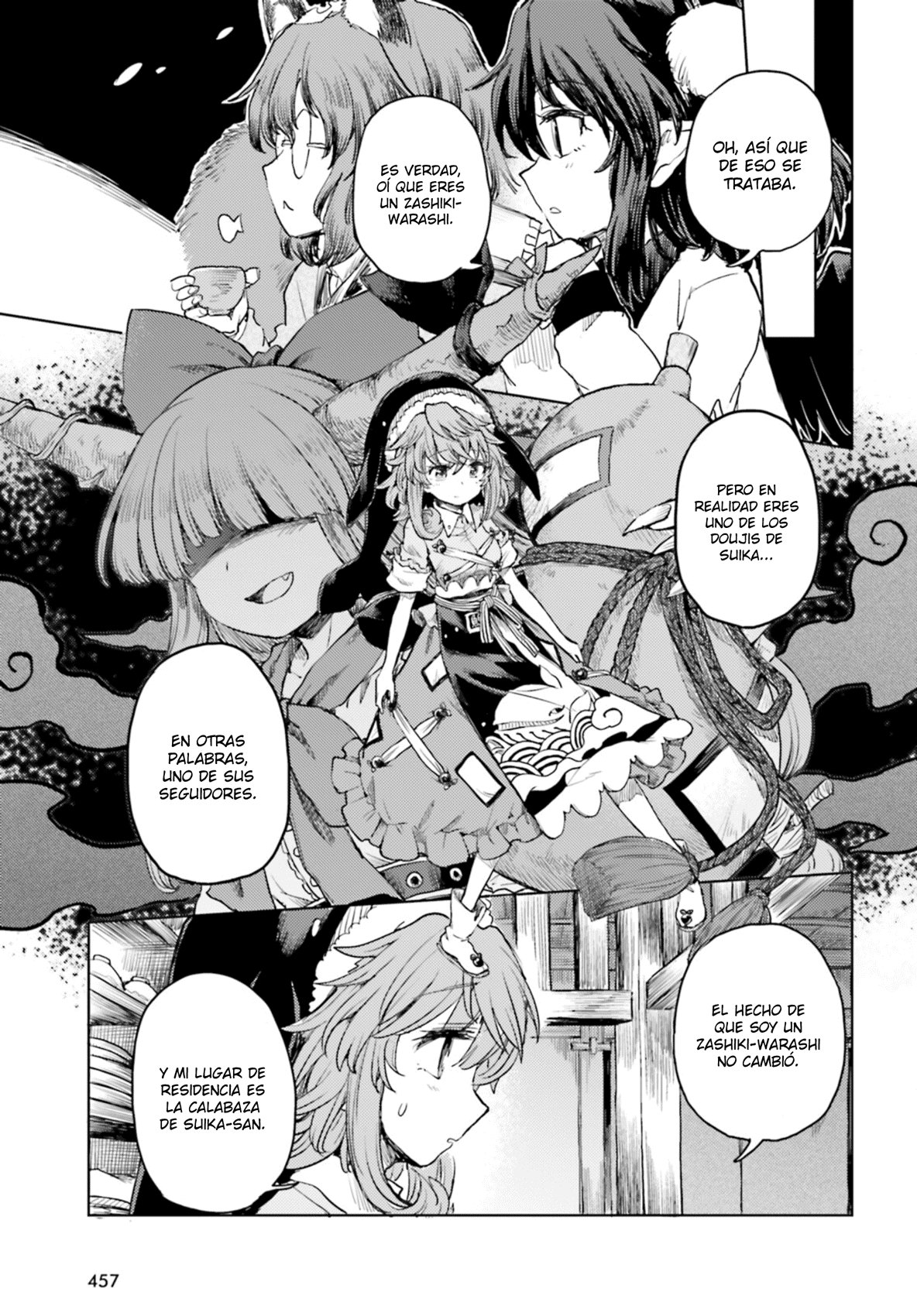Touhou Suichouka ~ Lotus Eater-tachi no Suisei Capitulo 35: Bebida del delirio, oni del olvido (parte 1) página 7