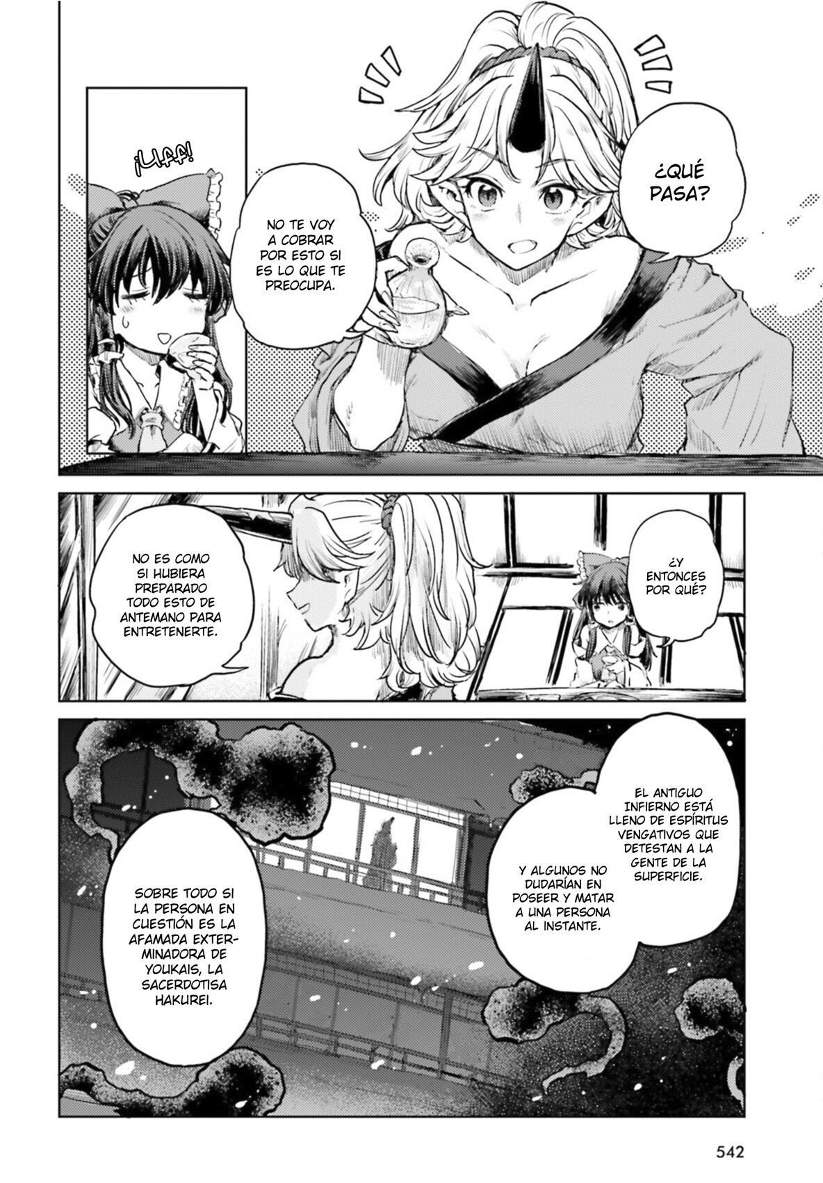 Touhou Suichouka ~ Lotus Eater-tachi no Suisei Capitulo 36: Bebida del delirio, oni del olvido (parte 2) página 6