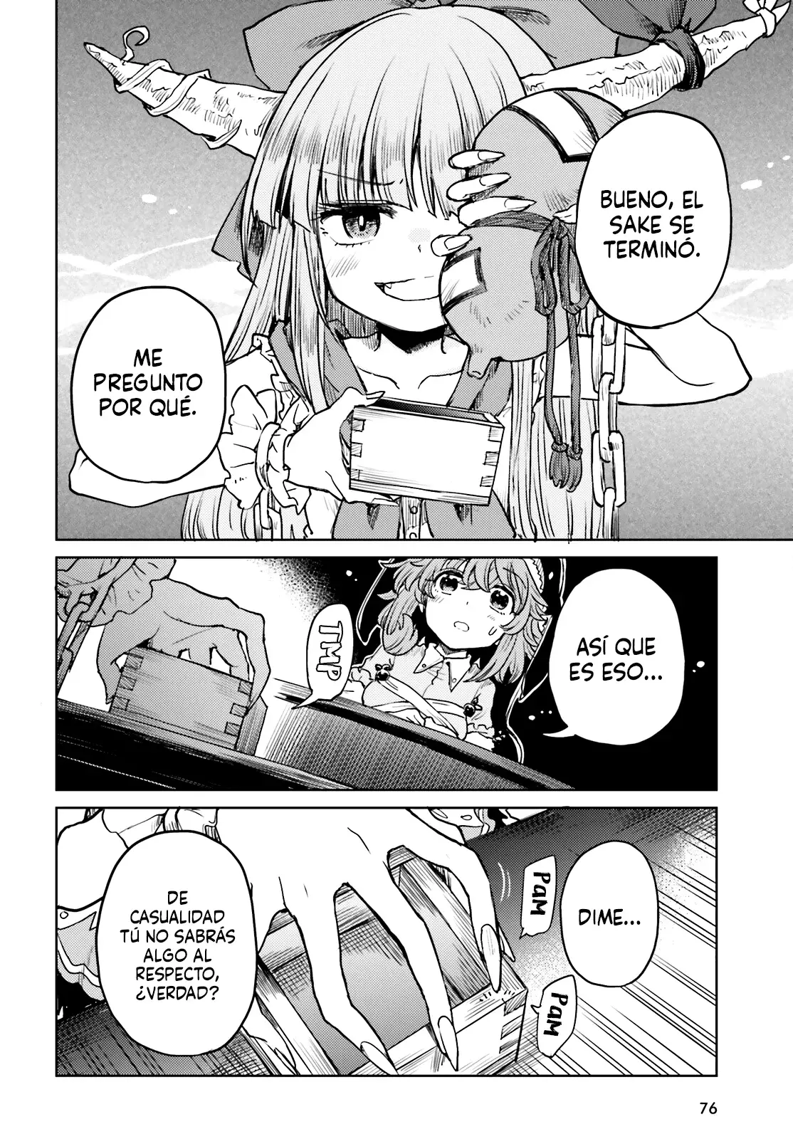 Touhou Suichouka ~ Lotus Eater-tachi no Suisei Capitulo 39: Un Oni fuera de su calabaza (Parte 1) página 6