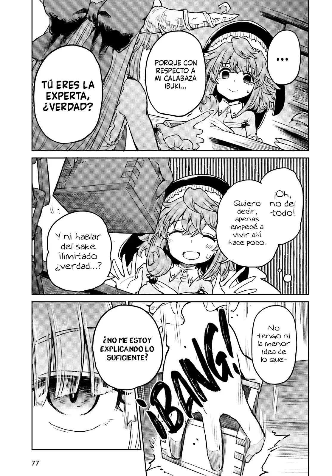 Touhou Suichouka ~ Lotus Eater-tachi no Suisei Capitulo 39: Un Oni fuera de su calabaza (Parte 1) página 7